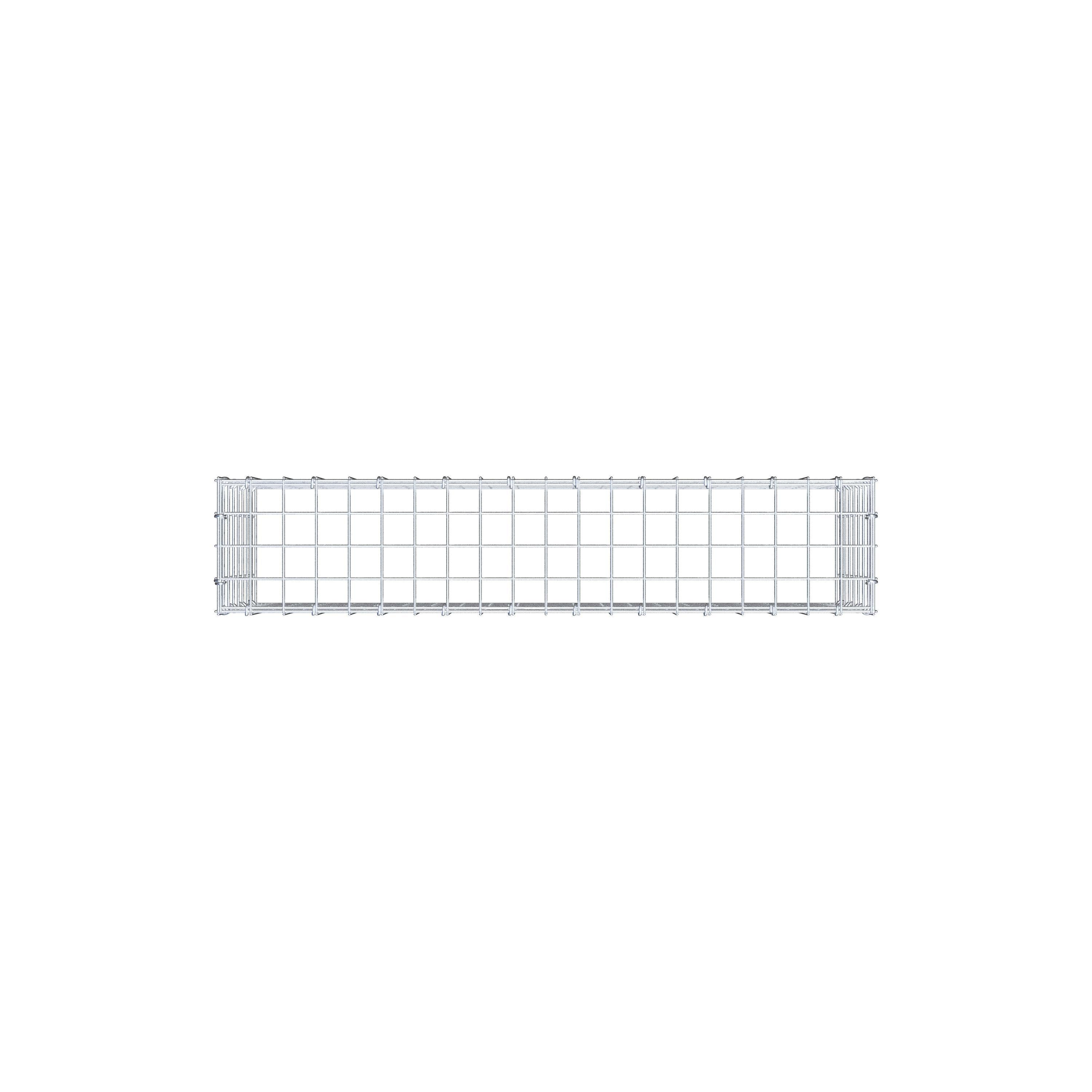 Anbaugabione Typ 3 100 cm x 40 cm x 20 cm (L x H x T), Maschenweite 5 cm x 5 cm, C-Ring