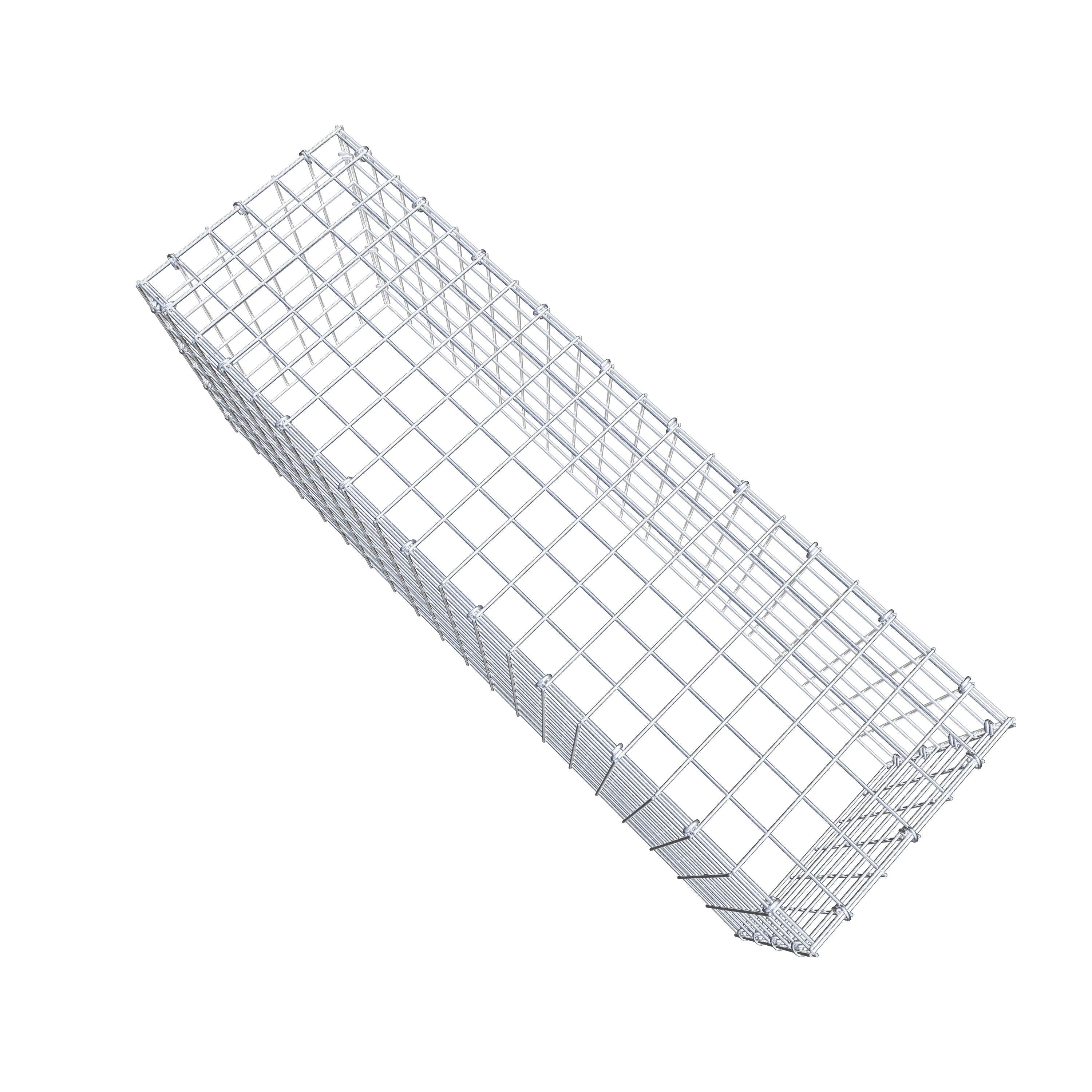 Mounted gabion type 3 100 cm x 40 cm x 30 cm (L x H x D), mesh size 5 cm x 5 cm, C-ring