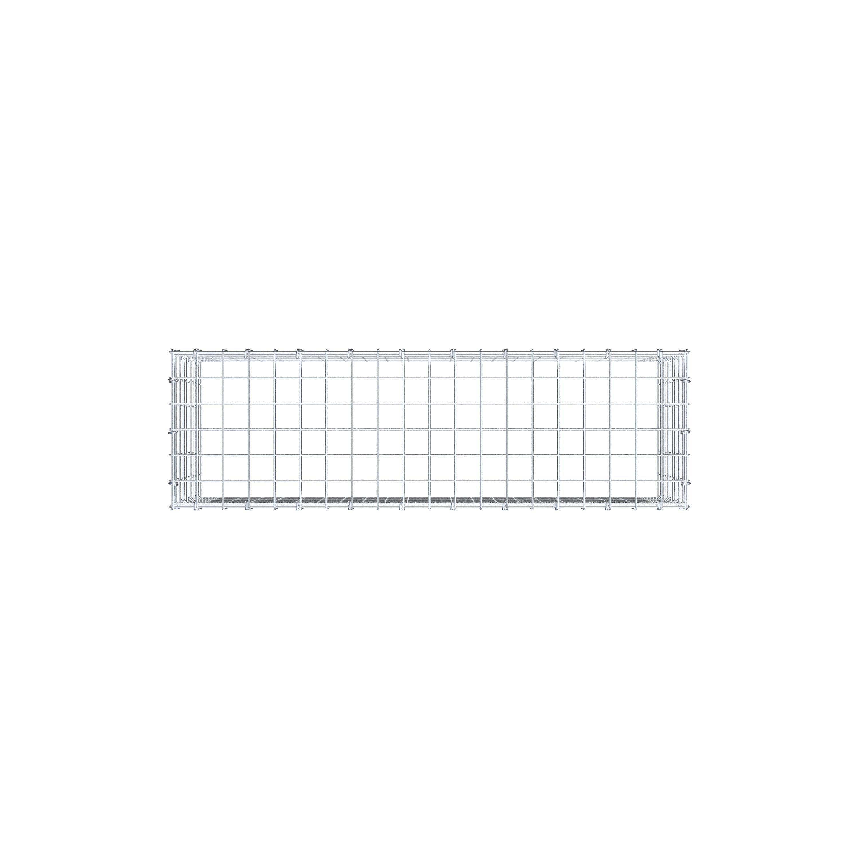 Mounted gabion type 3 100 cm x 40 cm x 30 cm (L x H x D), mesh size 5 cm x 5 cm, C-ring