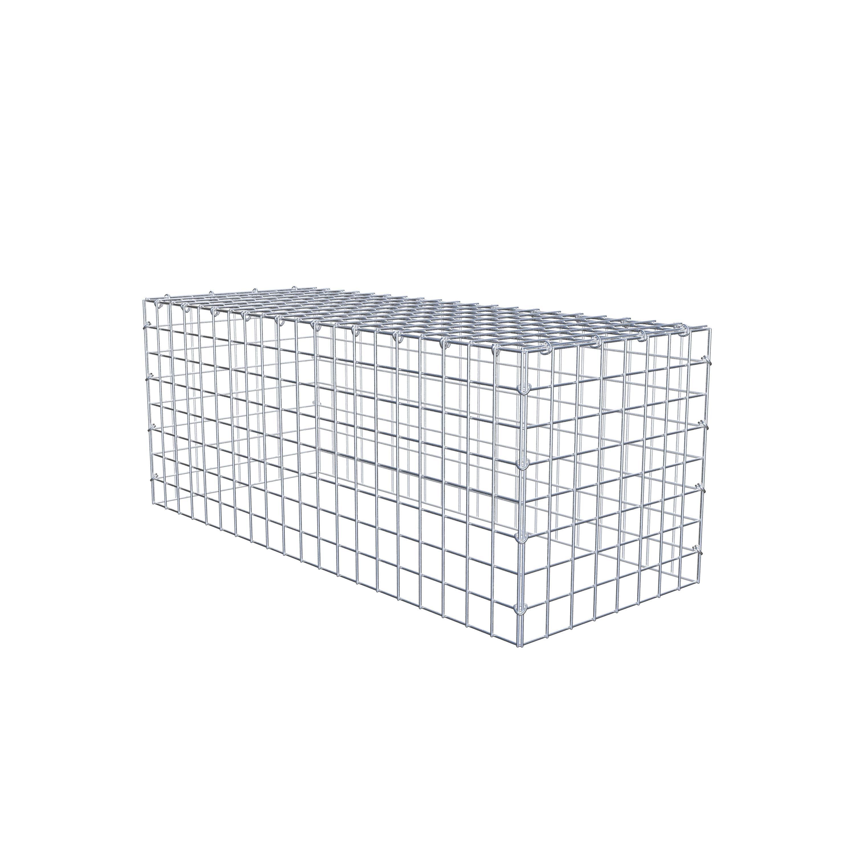 Mounted gabion type 3 100 cm x 40 cm x 40 cm (L x H x D), mesh size 5 cm x 5 cm, C-ring