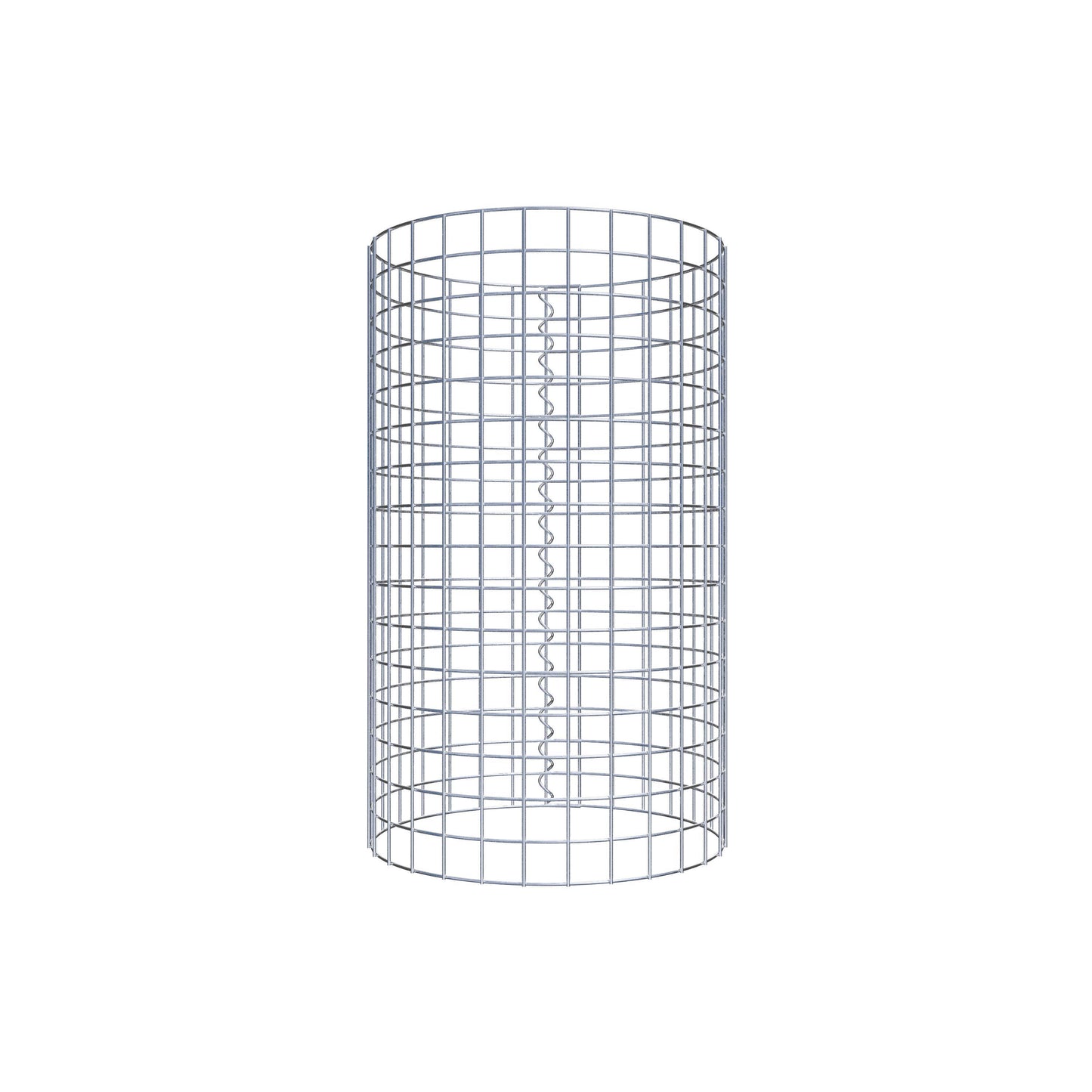 Colonne de gabion ronde 47 cm de diamètre, 80 cm de hauteur, mailles de 5 cm x 5 cm