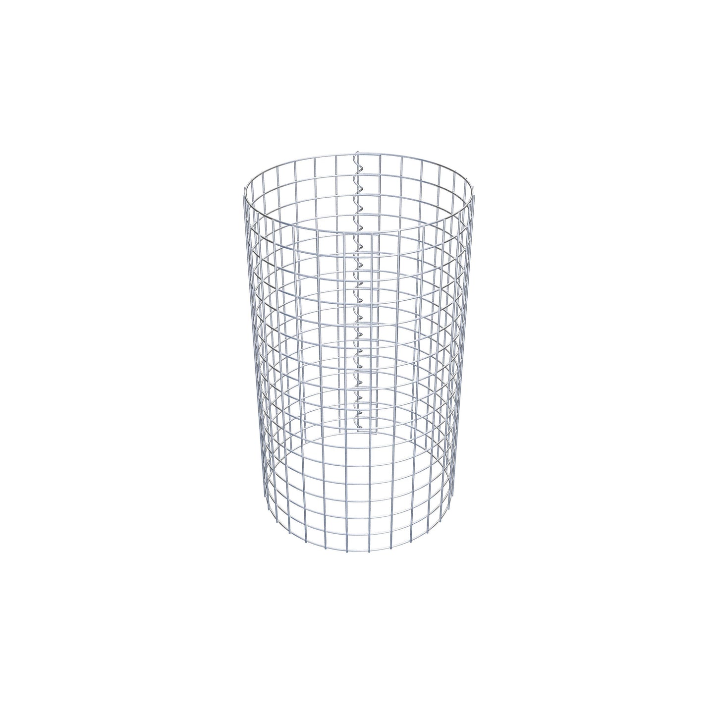 Colonne de gabion ronde 47 cm de diamètre, 80 cm de hauteur, mailles de 5 cm x 5 cm