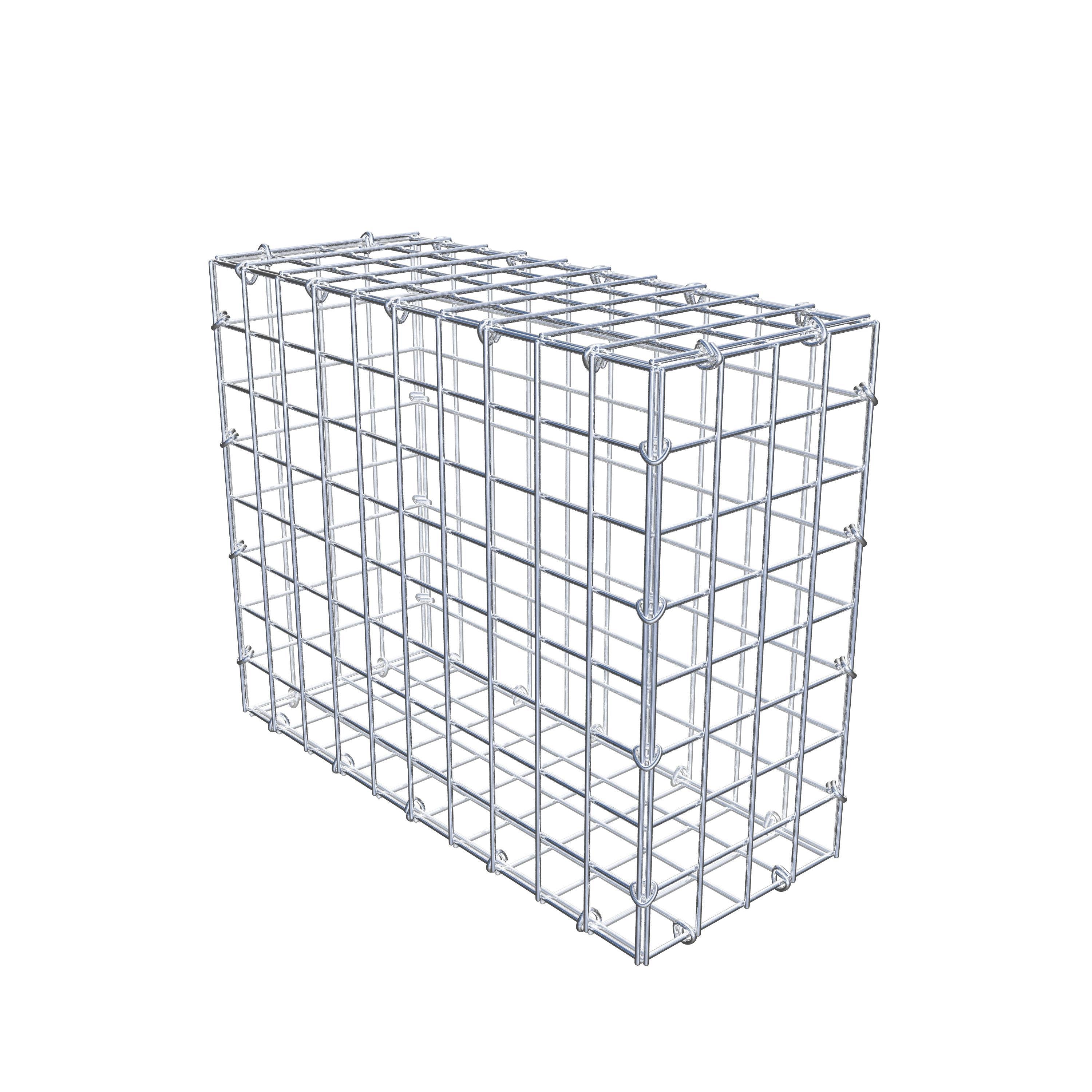 Gabion 50 cm x 40 cm x 20 cm (L x H x D), maskestørrelse 5 cm x 5 cm, C-ring