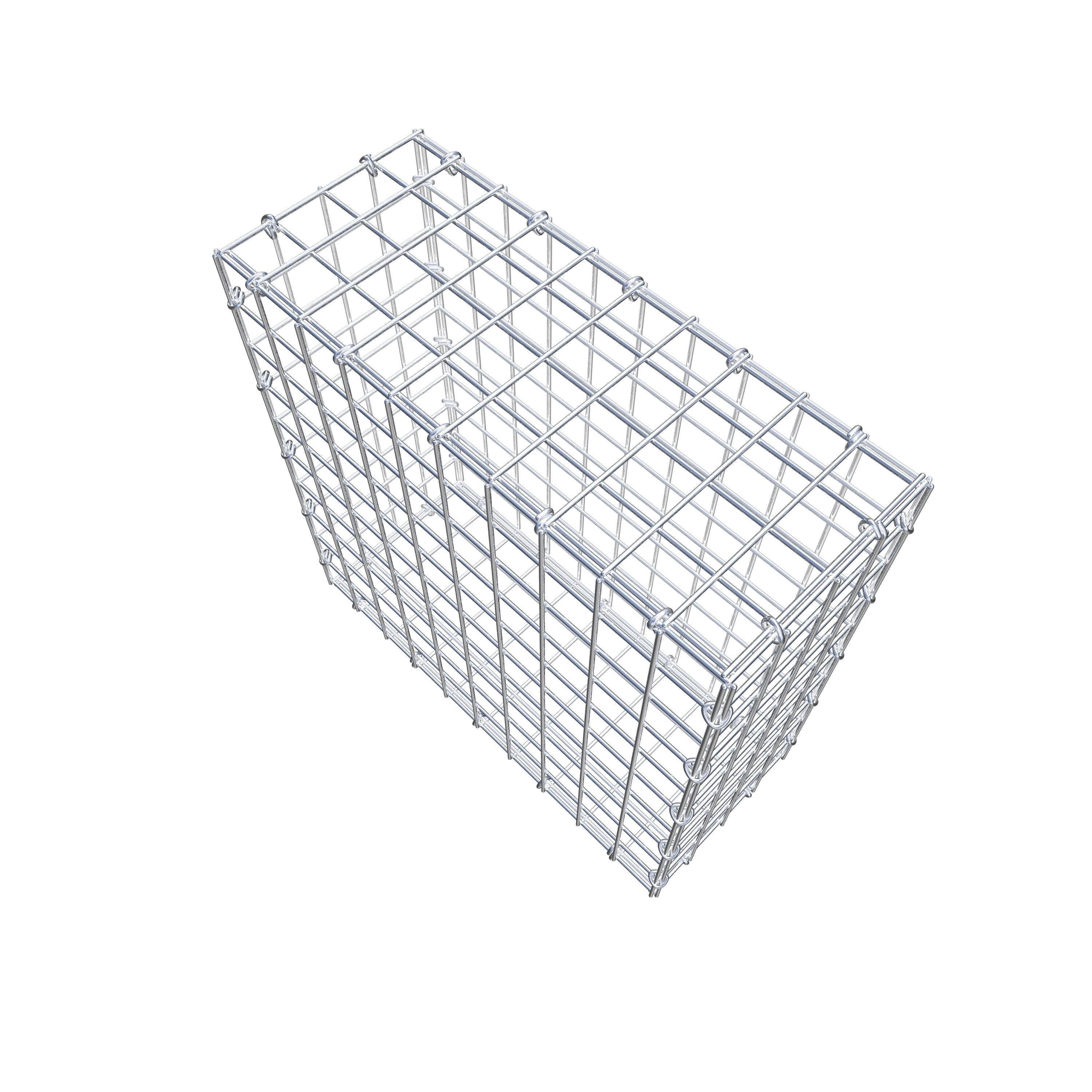 Gabione 50 cm x 50 cm x 20 cm (L x H x T), Maschenweite 5 cm x 5 cm, C-Ring