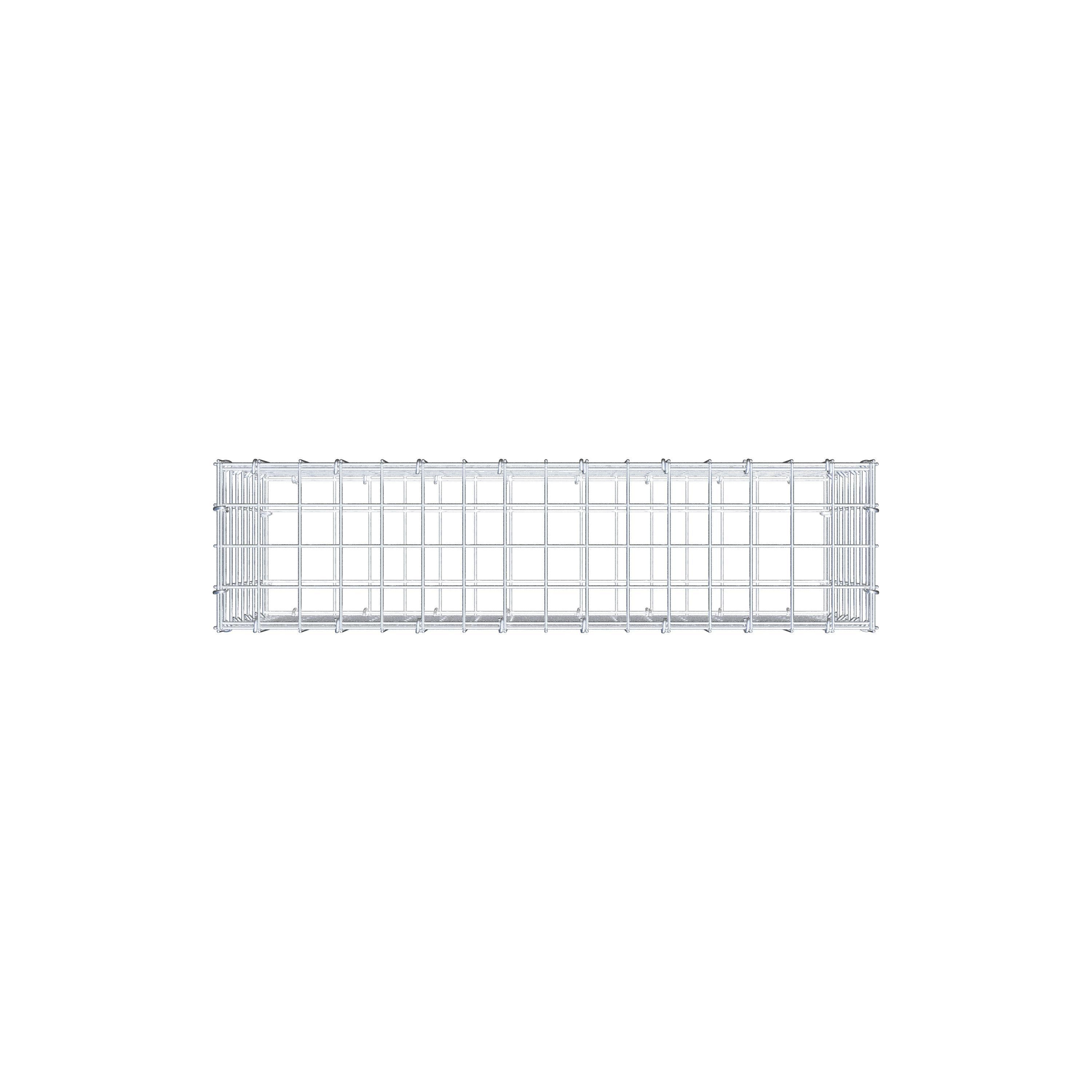 Gabion 80 cm x 40 cm x 20 cm (L x H x D), maskestørrelse 5 cm x 5 cm, C-ring