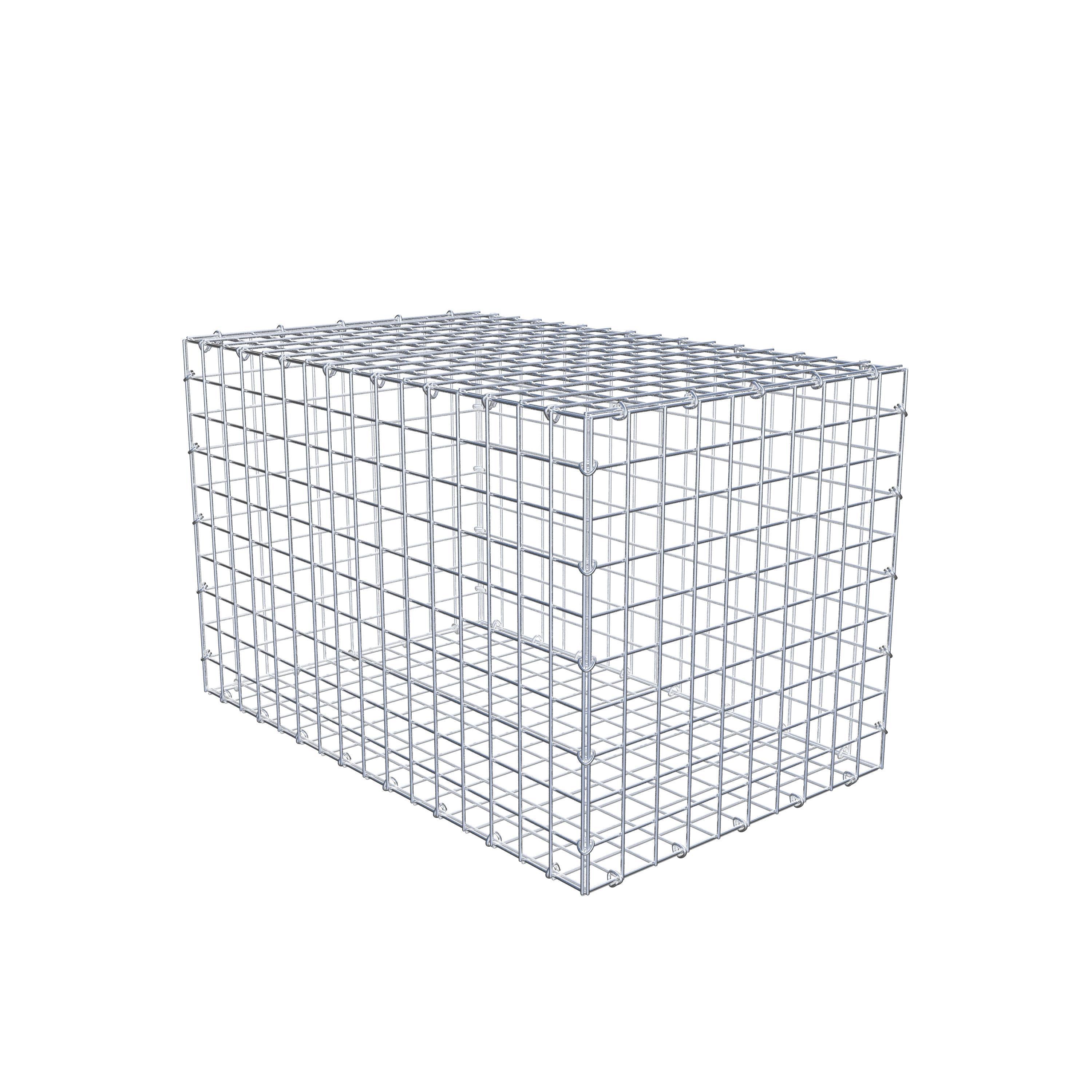 Gabion 80 cm x 50 cm x 50 cm (L x H x D), mesh size 5 cm x 5 cm, C-ring