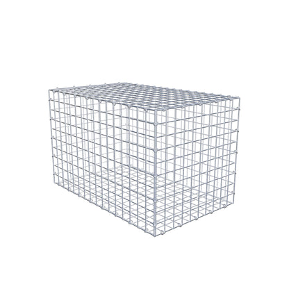 Gabion 80 cm x 50 cm x 50 cm (L x H x P), mailles 5 cm x 5 cm, anneau en C