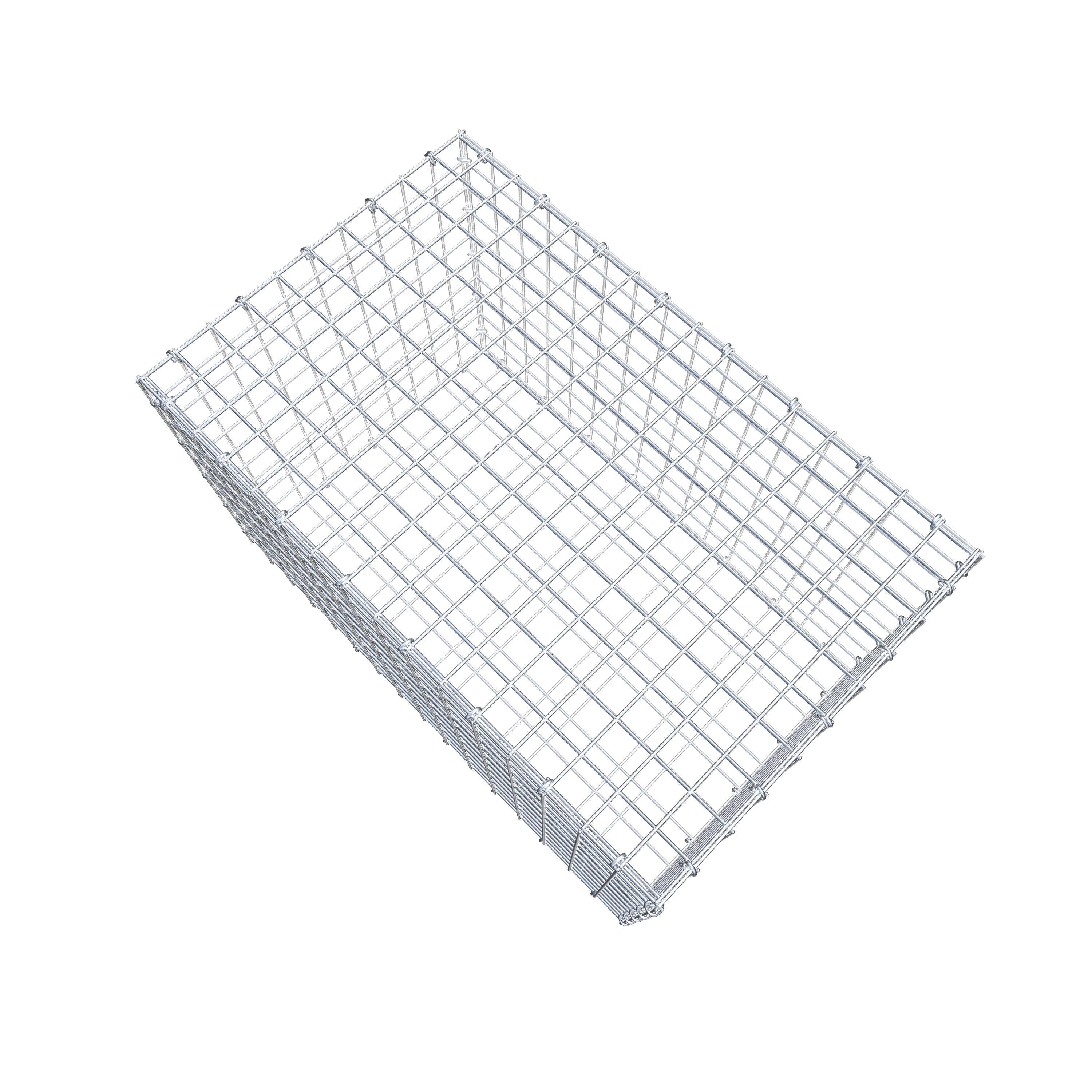 Gabion 80 cm x 50 cm x 50 cm (L x H x D), mesh size 5 cm x 5 cm, C-ring