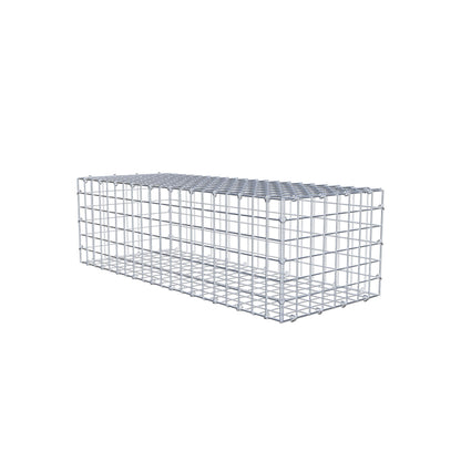 Gabione 100 cm x 30 cm x 40 cm (L x H x T), Maschenweite 5 cm x 5 cm, C-Ring