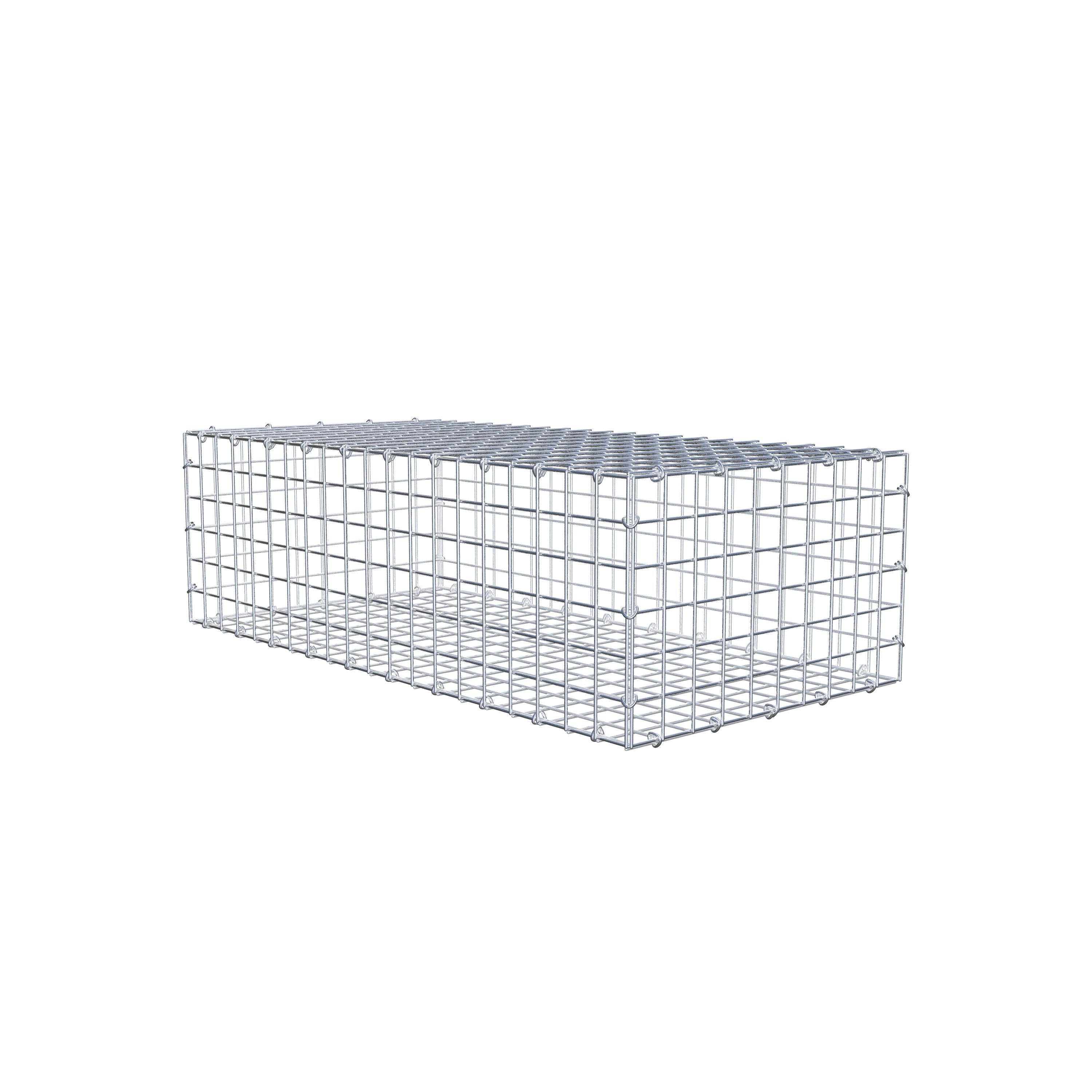 Gabione 100 cm x 30 cm x 50 cm (L x H x T), Maschenweite 5 cm x 5 cm, C-Ring