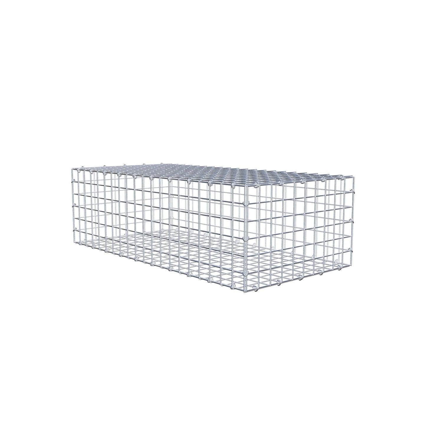 Gabion 100 cm x 30 cm x 50 cm (L x H x D), mesh size 5 cm x 5 cm, C-ring