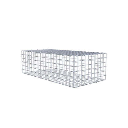 Gabion 100 cm x 30 cm x 50 cm (L x H x D), mesh size 5 cm x 5 cm, C-ring