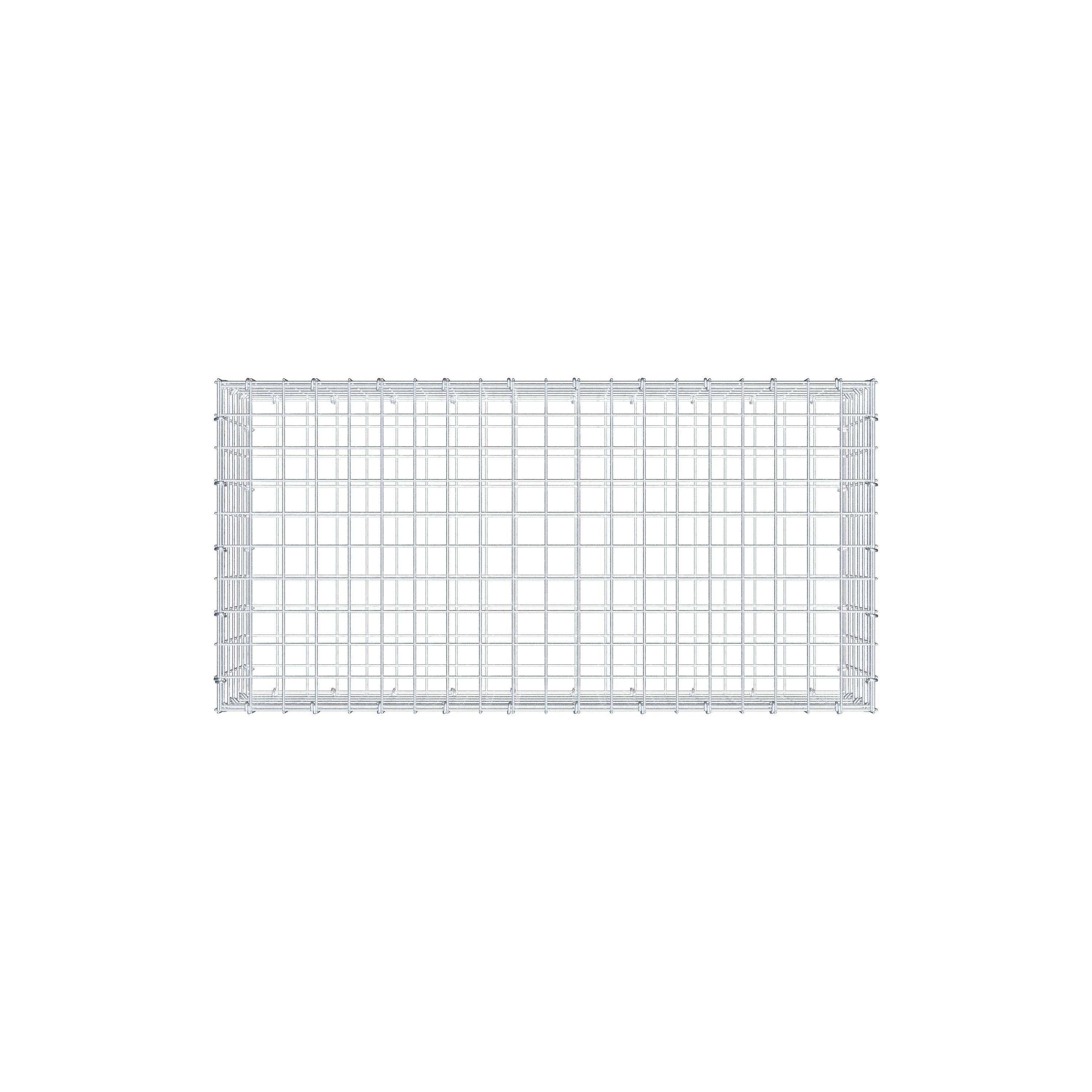 Gabione 100 cm x 30 cm x 50 cm (L x H x T), Maschenweite 5 cm x 5 cm, C-Ring