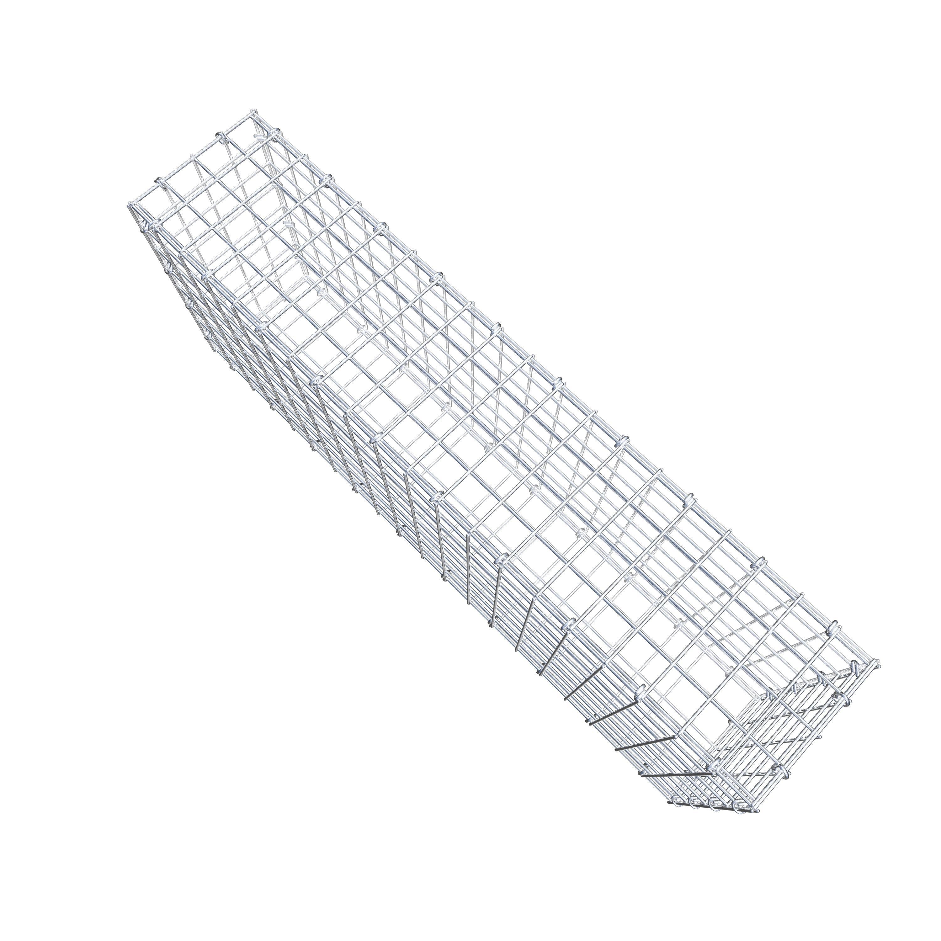 Gabion 100 cm x 40 cm x 20 cm (L x H x D), maskestørrelse 5 cm x 5 cm, C-ring