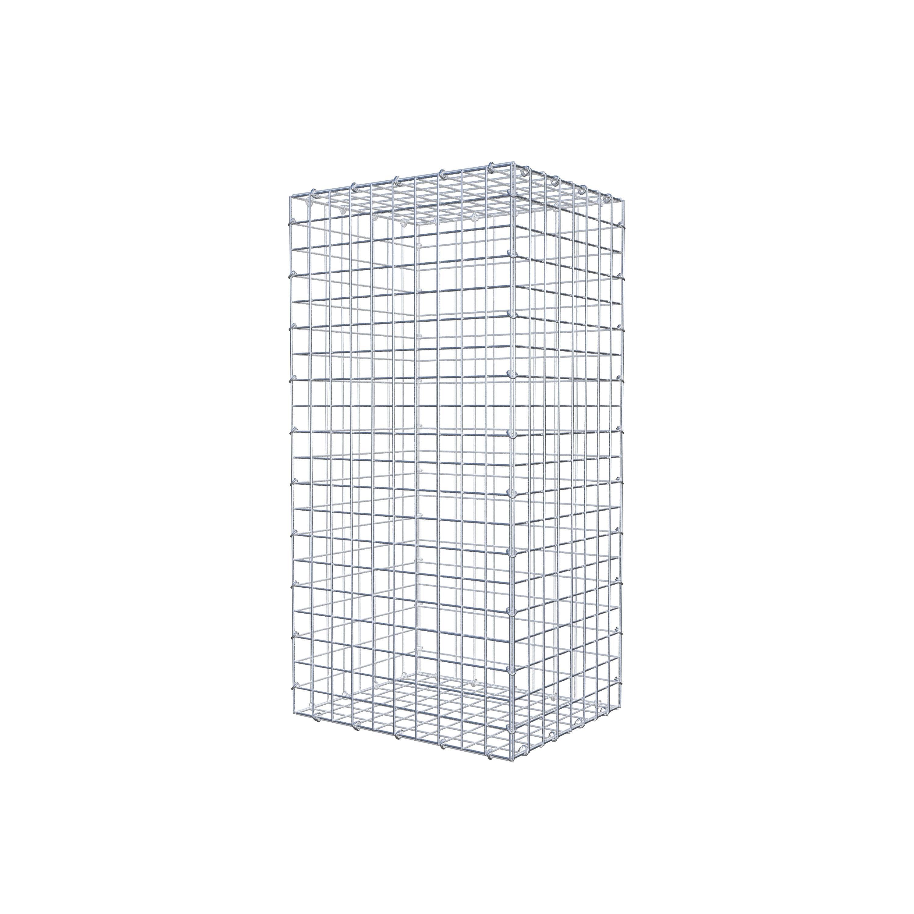 Gabione 100 cm x 40 cm x 50 cm (L x H x T), Maschenweite 5 cm x 5 cm, C-Ring