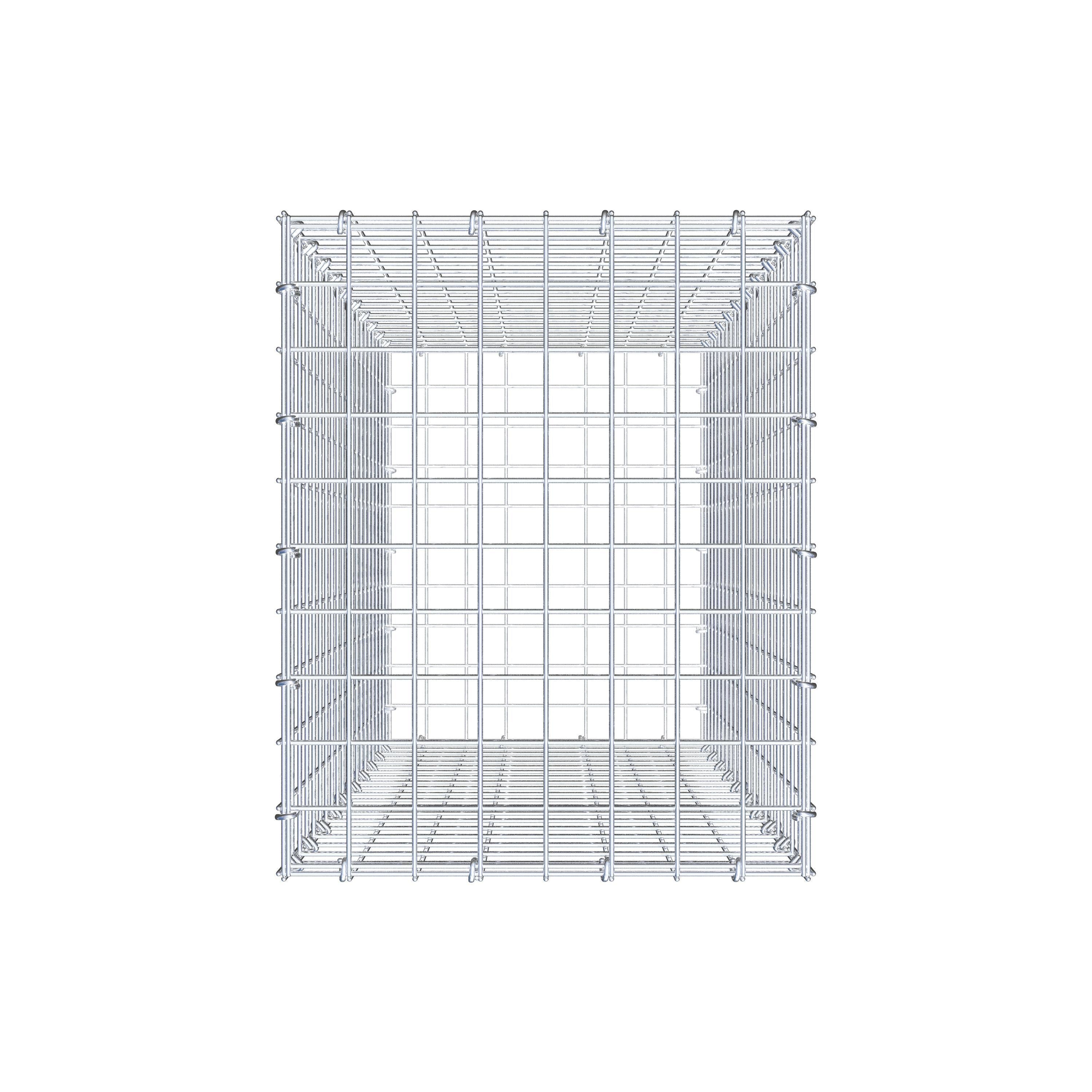 Gabion 100 cm x 40 cm x 50 cm (L x H x D), mesh size 5 cm x 5 cm, C-ring