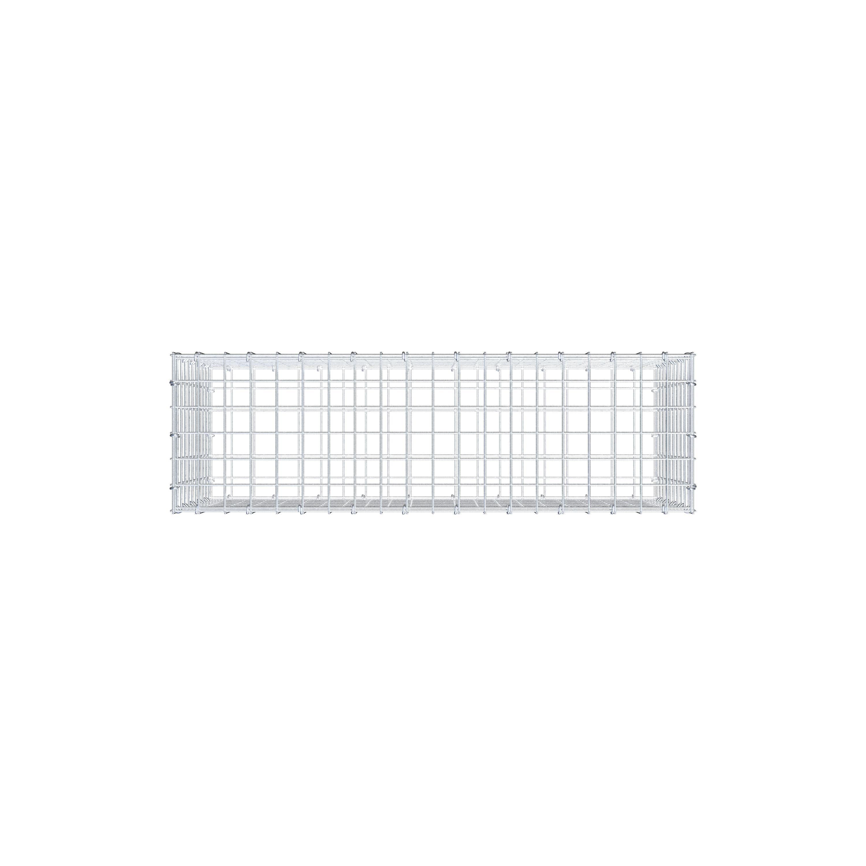 Gabion 100 cm x 50 cm x 30 cm (L x H x D), mesh size 5 cm x 5 cm, C-ring