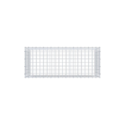 Gabione 100 cm x 50 cm x 40 cm (L x H x T), Maschenweite 5 cm x 5 cm, C-Ring