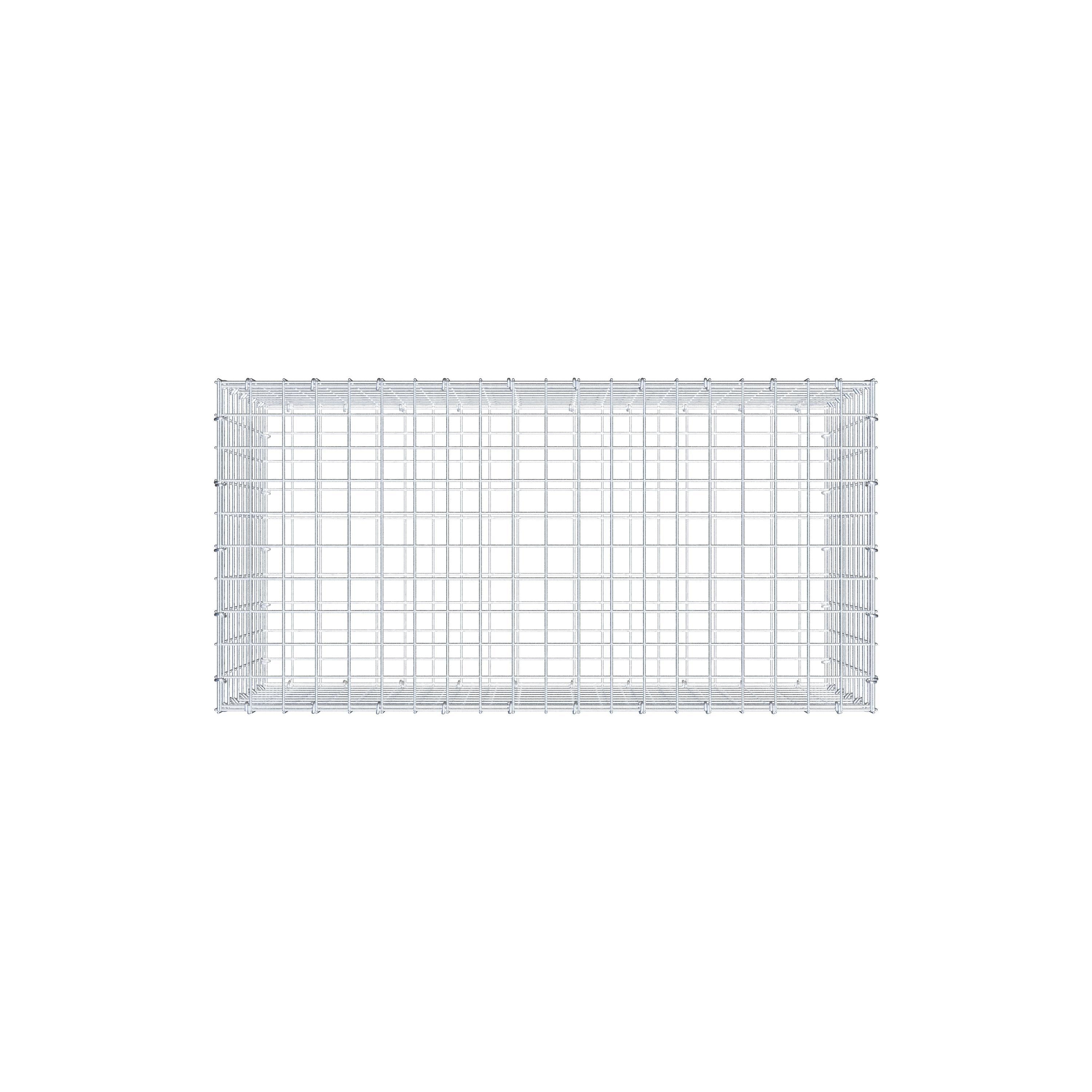 Gabione 100 cm x 50 cm x 50 cm (L x H x T), Maschenweite 5 cm x 5 cm, C-Ring