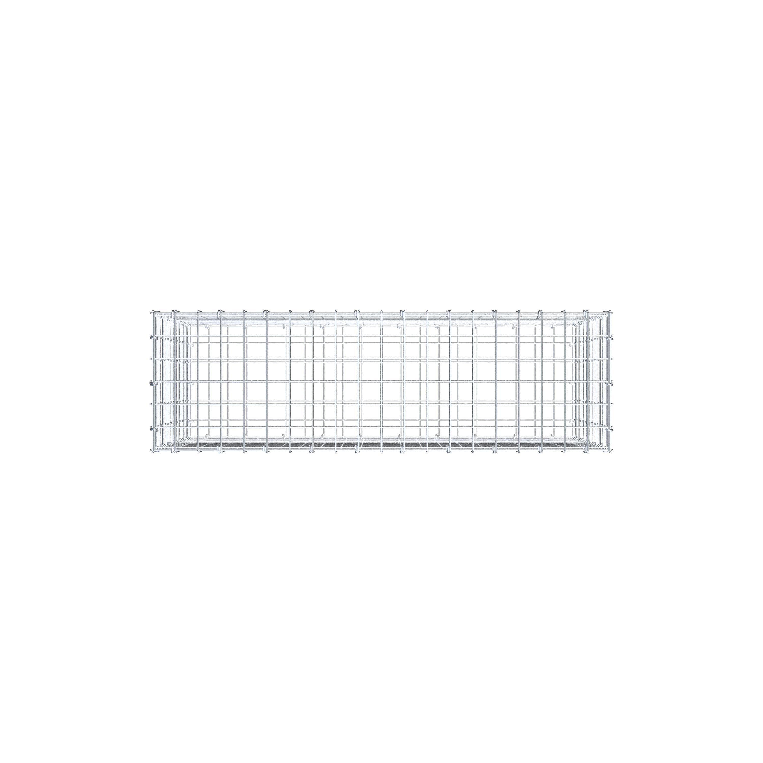 Gabion 100 cm x 60 cm x 30 cm (L x H x D), mesh size 5 cm x 5 cm, C-ring