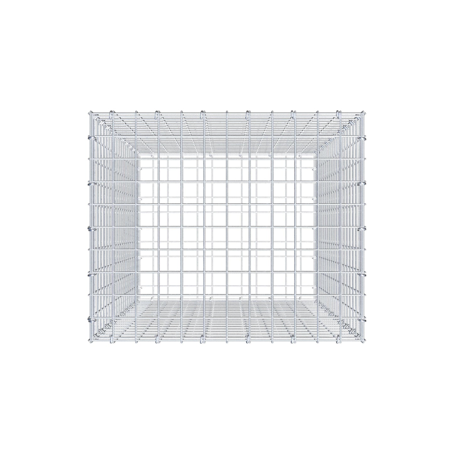 Gabion 100 cm x 60 cm x 50 cm (L x H x P), mailles 5 cm x 5 cm, anneau en C