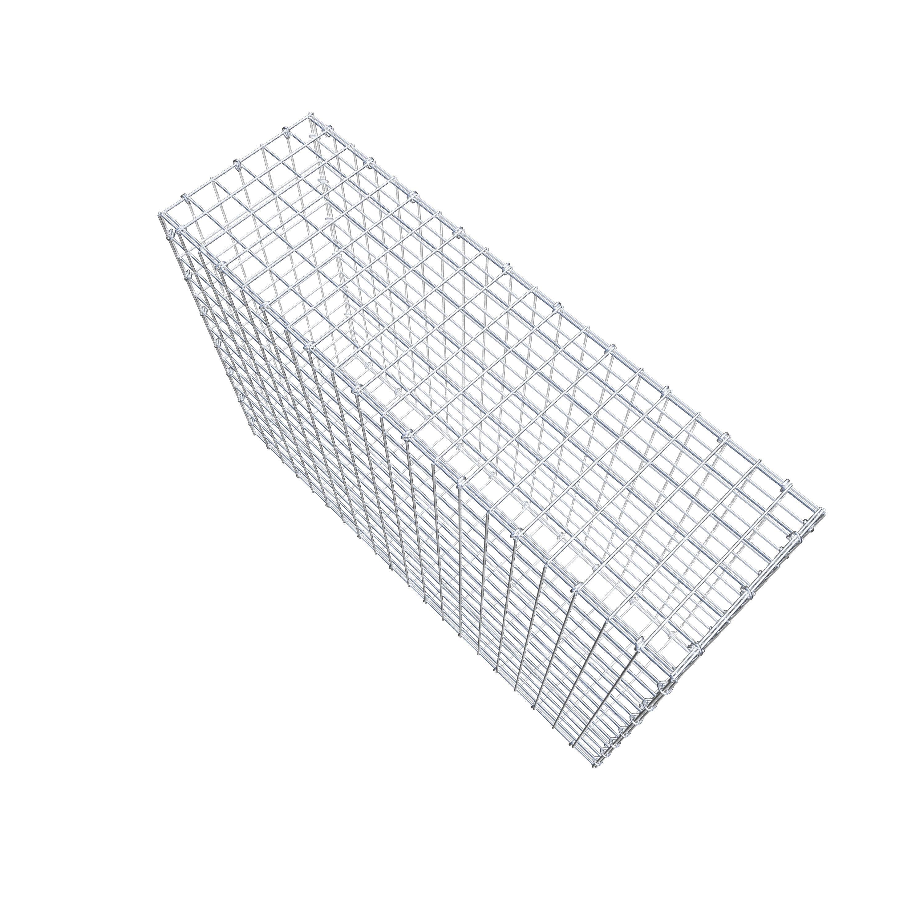 Gabion 100 cm x 70 cm x 30 cm (L x H x D), maskestørrelse 5 cm x 5 cm, C-ring