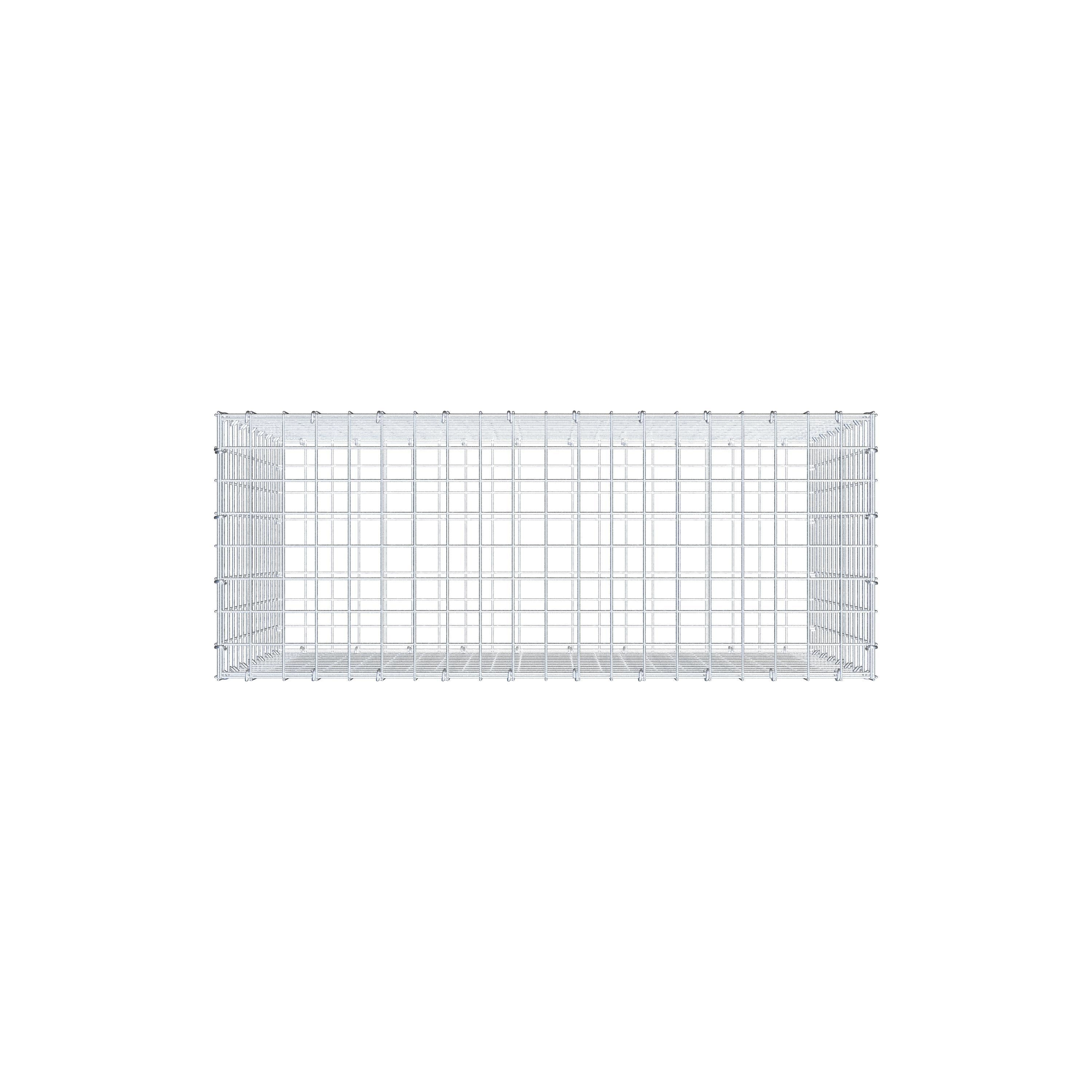 Gabione 100 cm x 70 cm x 40 cm (L x H x T), Maschenweite 5 cm x 5 cm, C-Ring