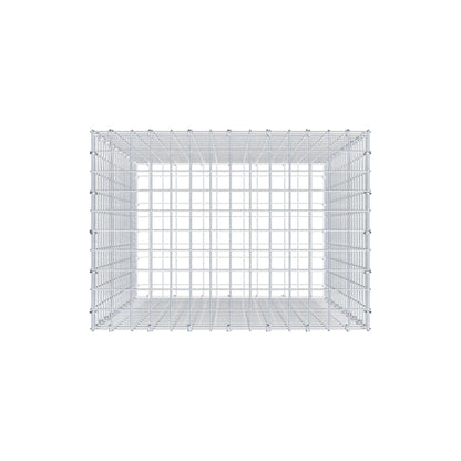 Gabião 100 cm x 70 cm x 50 cm (C x A x P), malhagem 5 cm x 5 cm, anel C