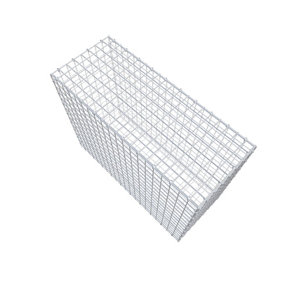 Gabion 100 cm x 80 cm x 40 cm (L x H x D), maskestørrelse 5 cm x 5 cm, C-ring