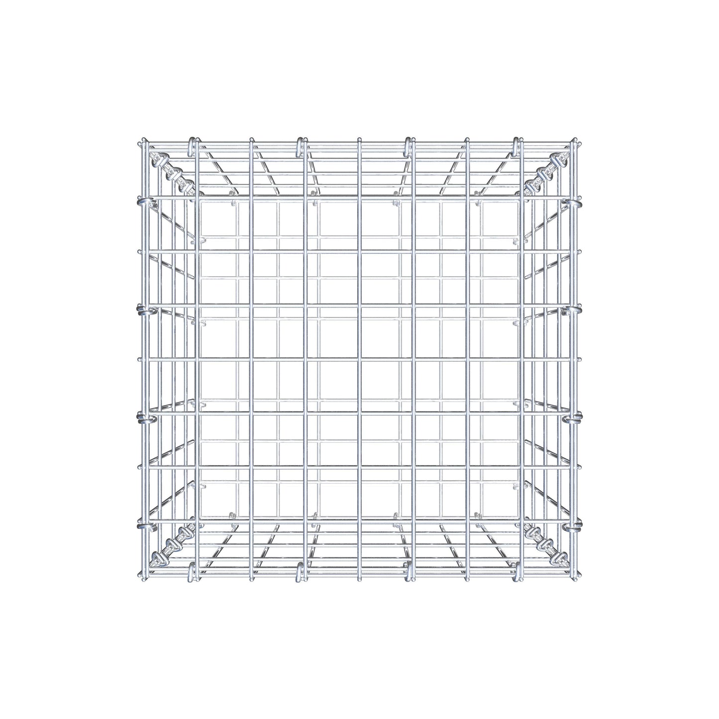 Gabion 40 cm x 40 cm x 40 cm (L x H x D), mesh size 5 cm x 10 cm, C-ring