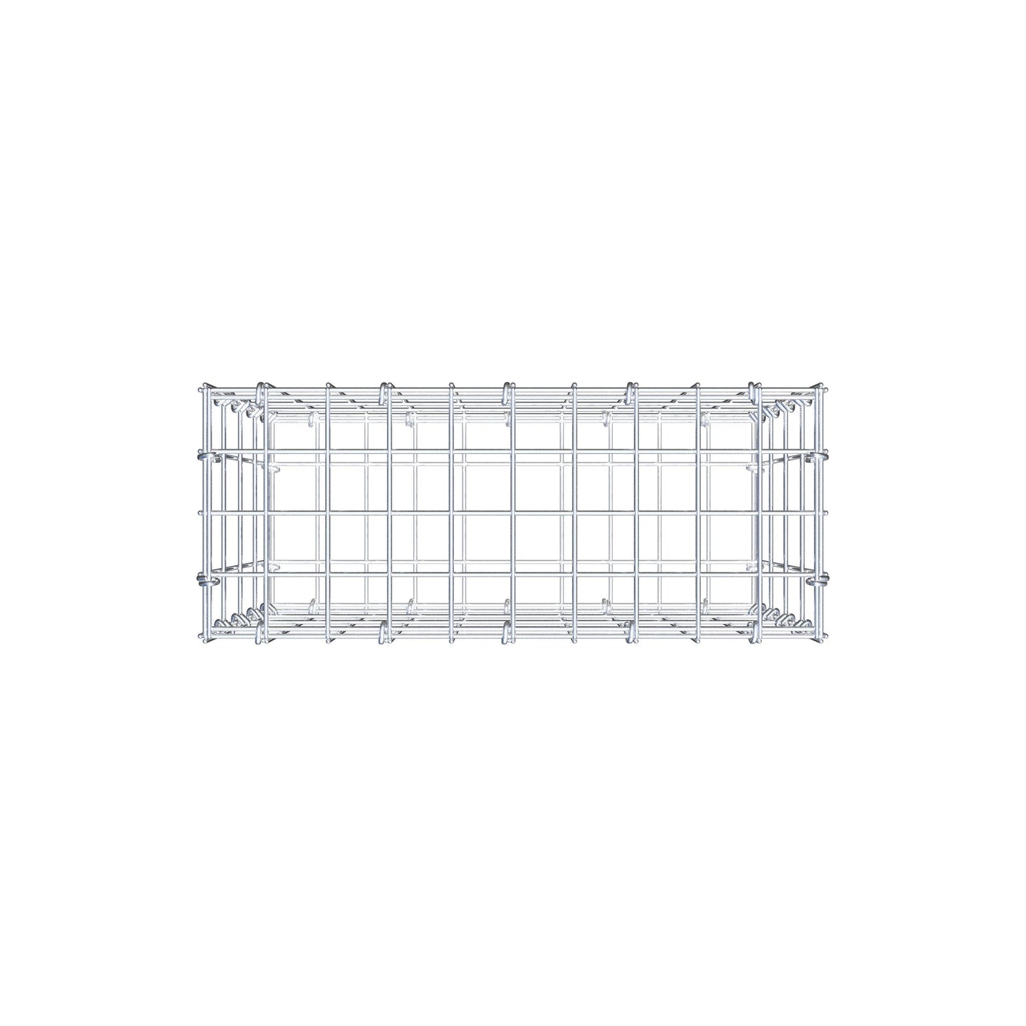 Gabion 50 cm x 40 cm x 20 cm (L x H x D), maskstorlek 5 cm x 10 cm, C-ring
