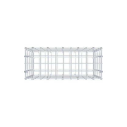 Gabion 50 cm x 40 cm x 20 cm (L x H x D), maskstorlek 5 cm x 10 cm, C-ring
