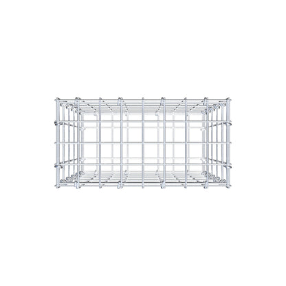 Gabion 50 cm x 40 cm x 20 cm (L x H x D), maskstorlek 5 cm x 10 cm, C-ring