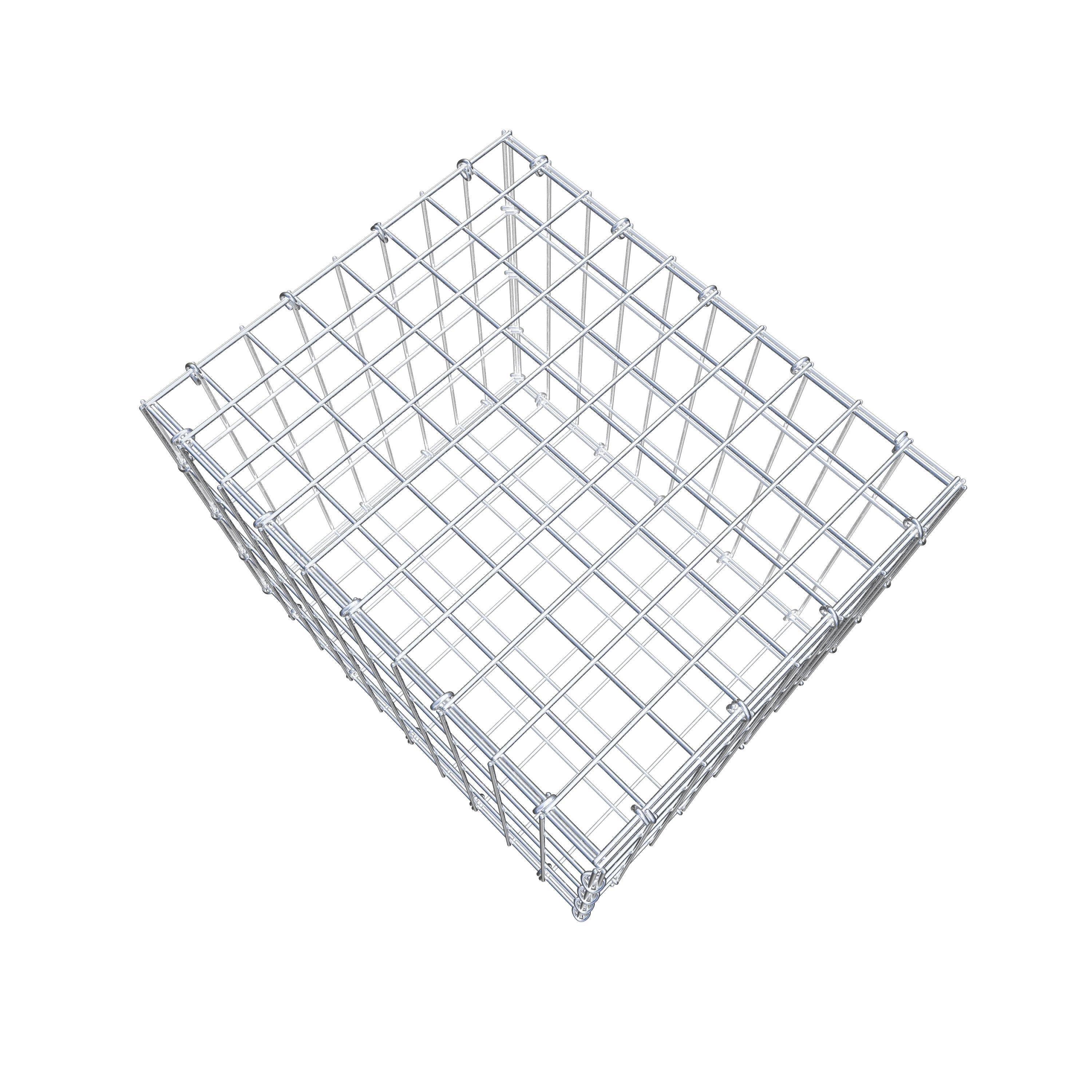 Gabion 50 cm x 40 cm x 40 cm (L x H x D), maskestørrelse 5 cm x 10 cm, C-ring