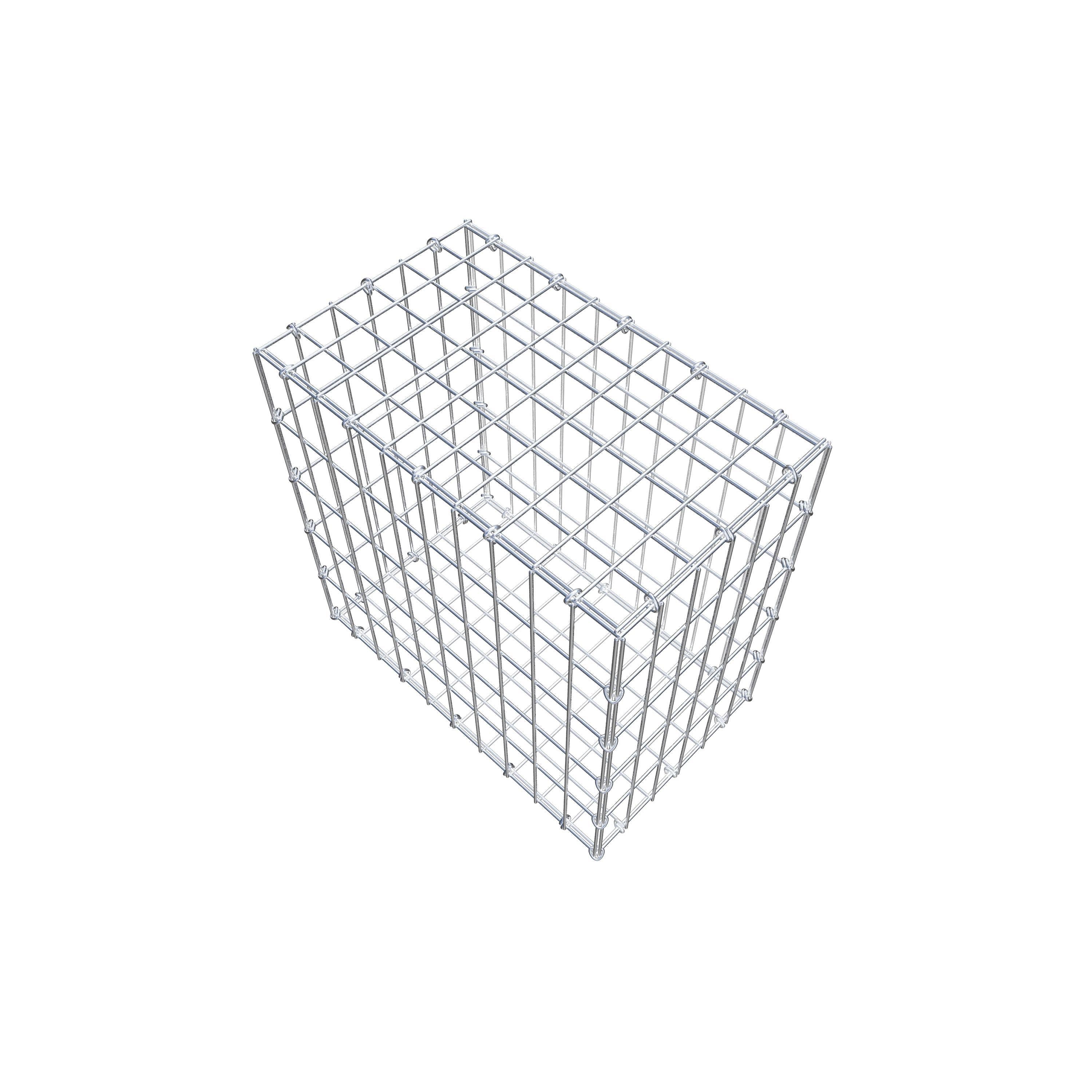 Gabion 50 cm x 50 cm x 30 cm (L x H x D), maskestørrelse 5 cm x 10 cm, C-ring