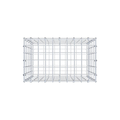 Gabion 50 cm x 50 cm x 30 cm (L x H x D), maskestørrelse 5 cm x 10 cm, C-ring