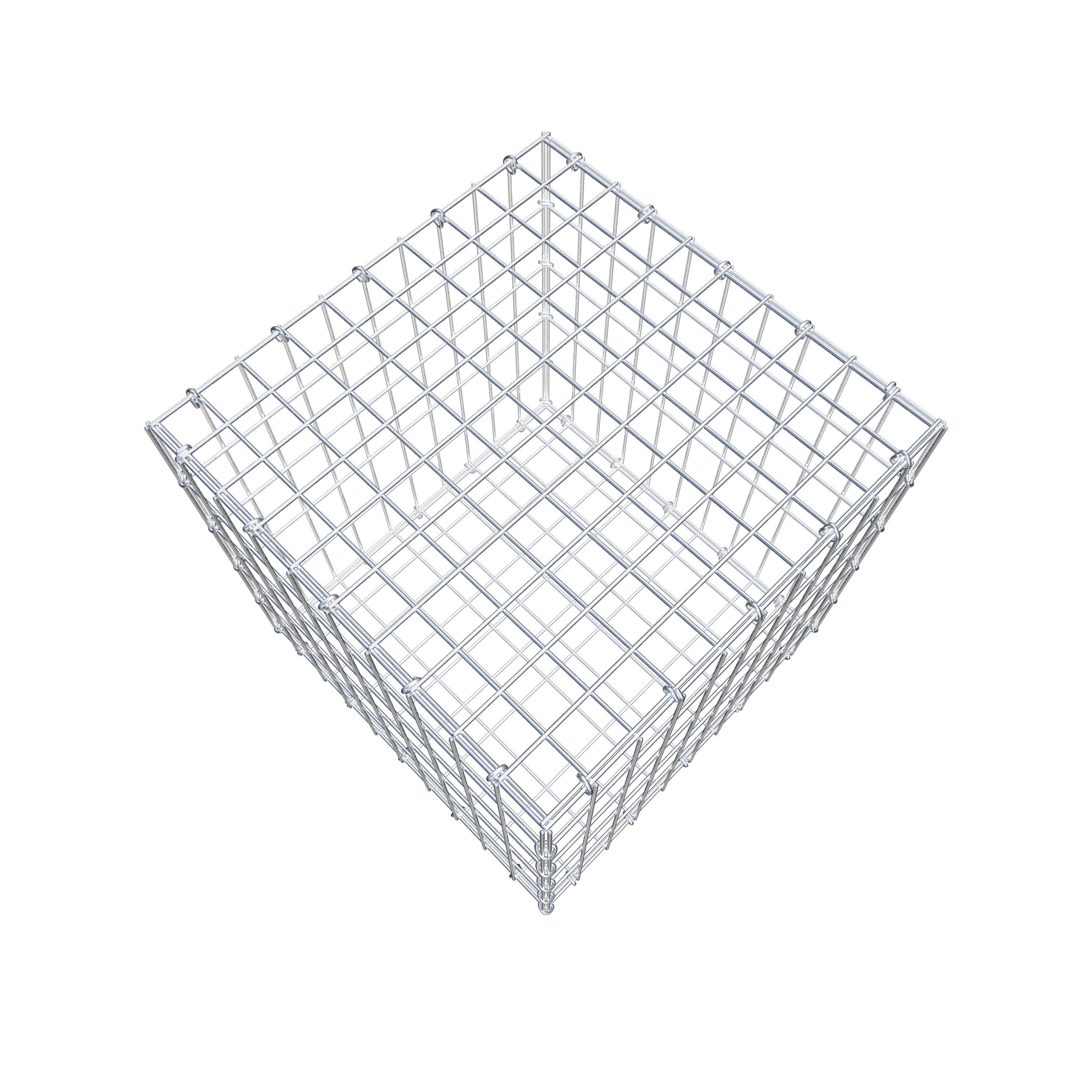 Gabion 50 cm x 50 cm x 50 cm (L x H x D), maskestørrelse 5 cm x 10 cm, C-ring