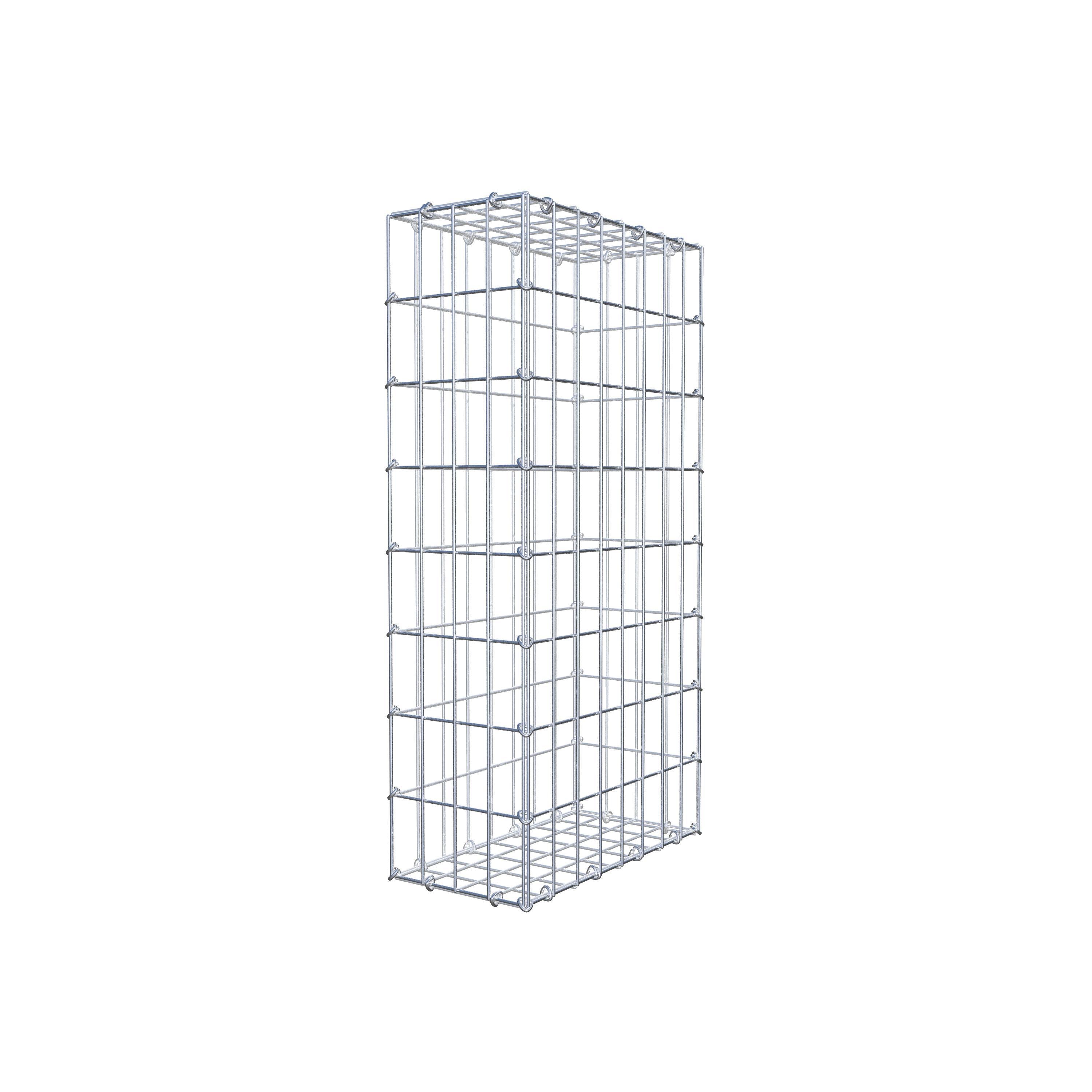 Gabion 80 cm x 40 cm x 20 cm (L x H x D), mesh size 5 cm x 10 cm, C-ring