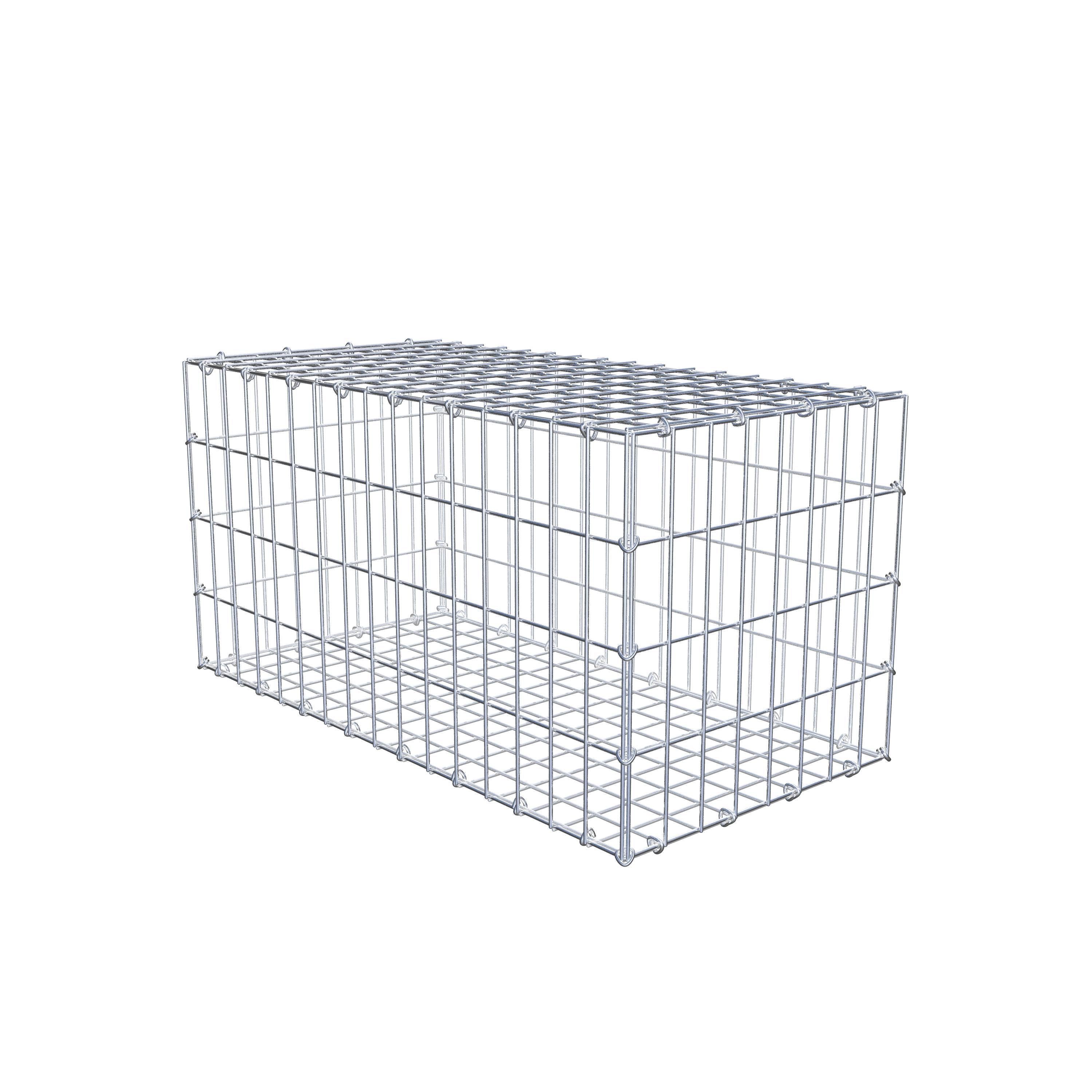 Gabion 80 cm x 40 cm x 40 cm (L x H x D), maskestørrelse 5 cm x 10 cm, C-ring