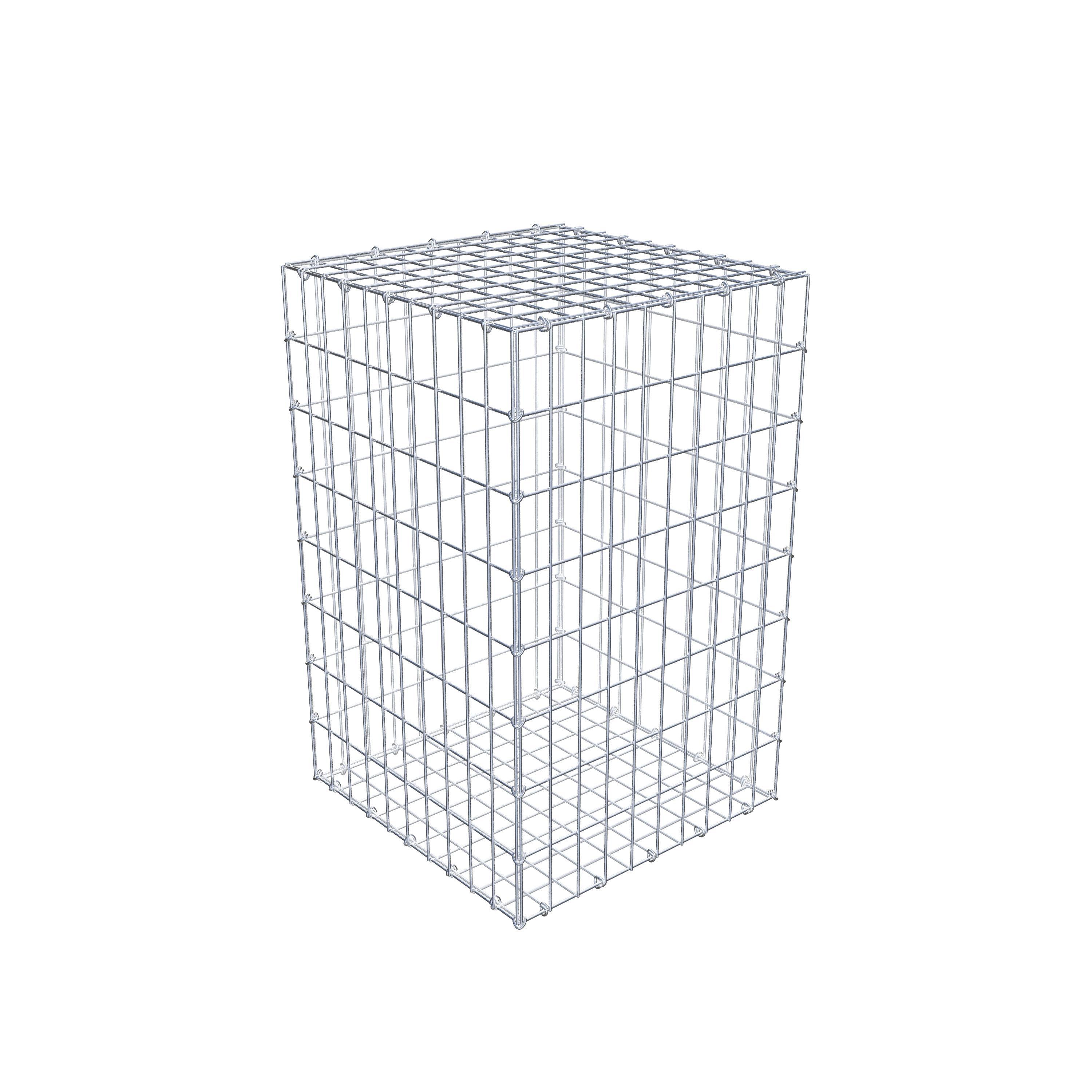 Gabion 80 cm x 50 cm x 50 cm (L x H x D), maskestørrelse 5 cm x 10 cm, C-ring