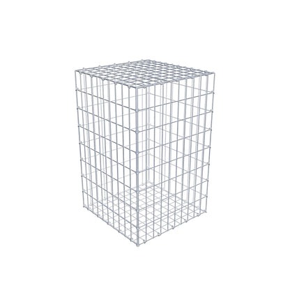 Gabion 80 cm x 50 cm x 50 cm (L x H x D), maskestørrelse 5 cm x 10 cm, C-ring