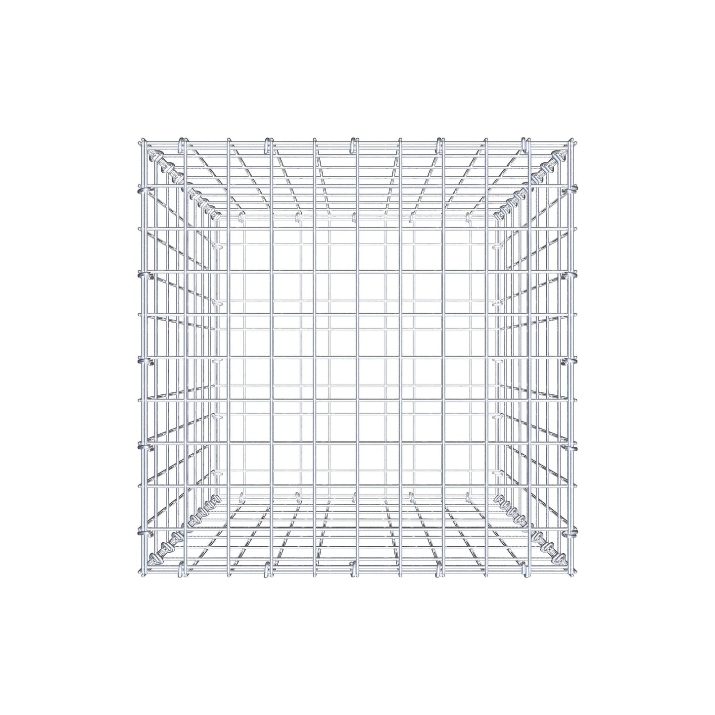 Gabion 80 cm x 50 cm x 50 cm (L x H x D), maskestørrelse 5 cm x 10 cm, C-ring
