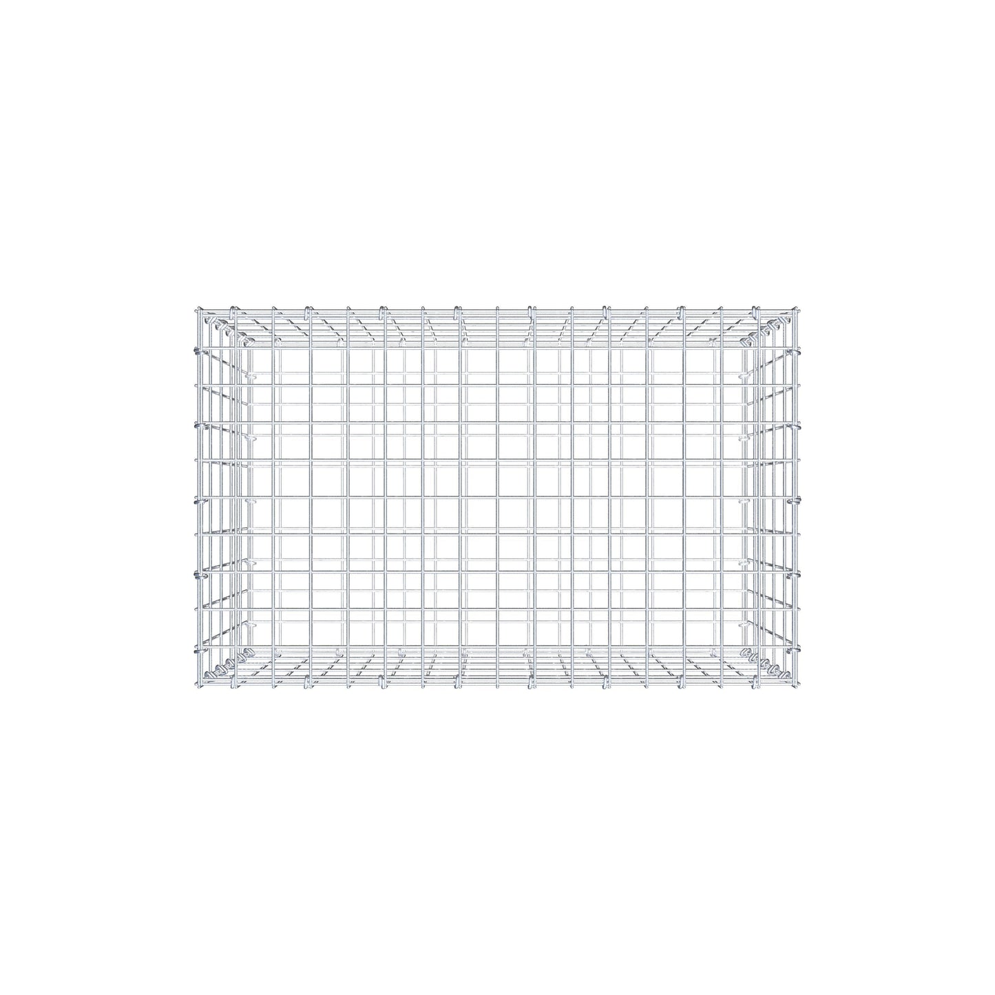 Gabion 80 cm x 50 cm x 50 cm (L x H x D), maskestørrelse 5 cm x 10 cm, C-ring