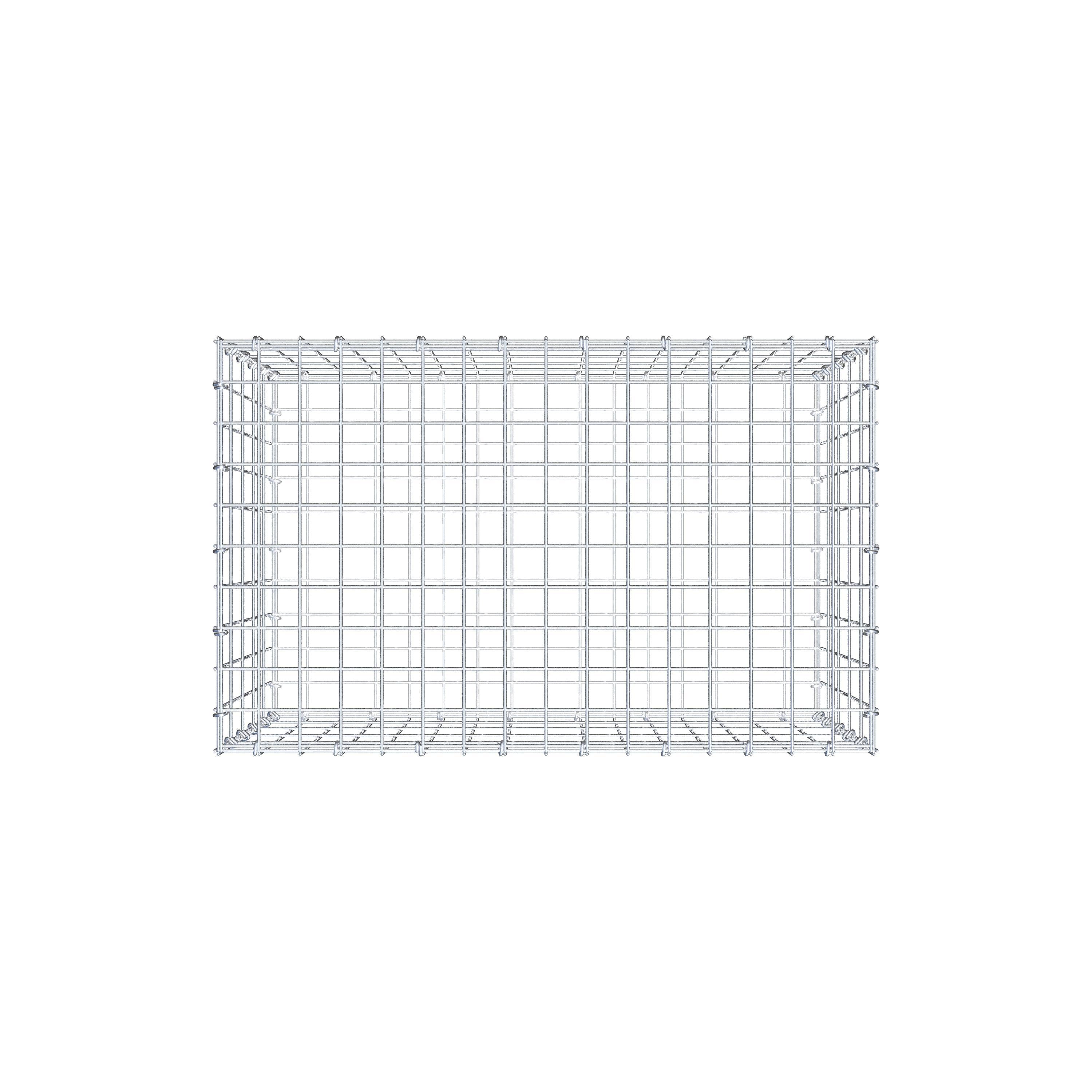 Gabion 80 cm x 50 cm x 50 cm (L x H x D), maskestørrelse 5 cm x 10 cm, C-ring