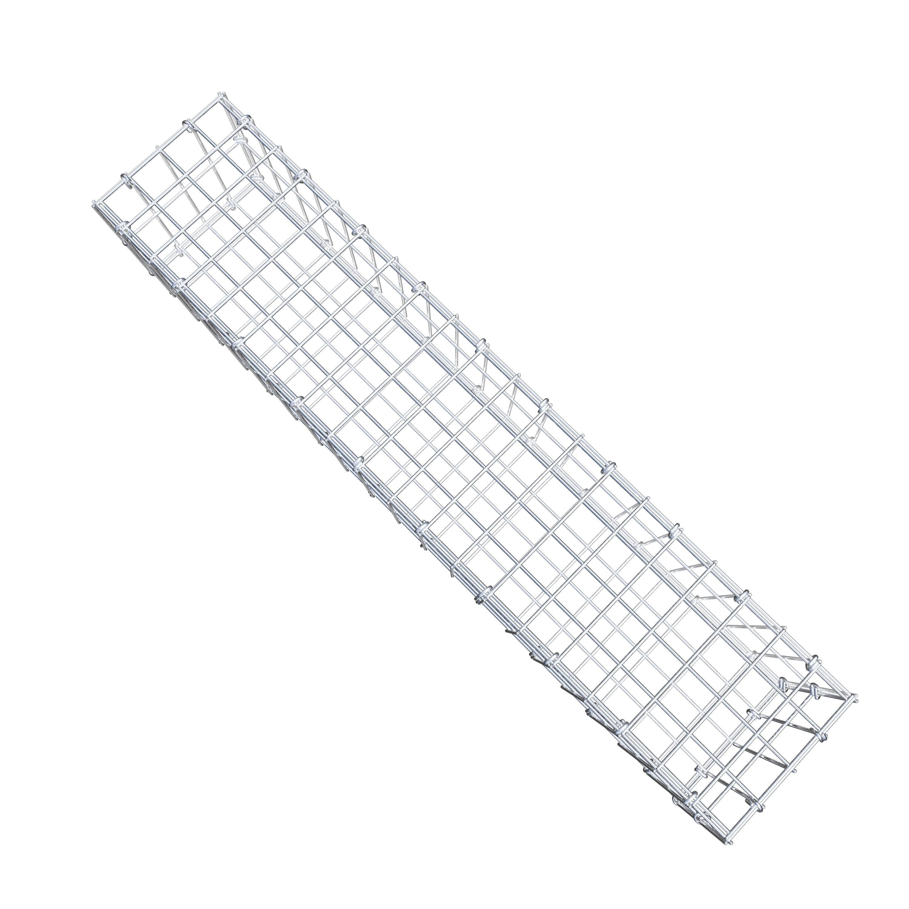 Gabion 100 cm x 20 cm x 20 cm (L x H x D), mesh size 5 cm x 10 cm, C-ring