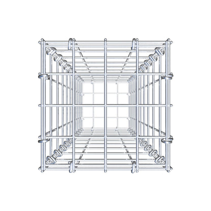 Gabion 100 cm x 20 cm x 20 cm (L x H x D), maskestørrelse 5 cm x 10 cm, C-ring