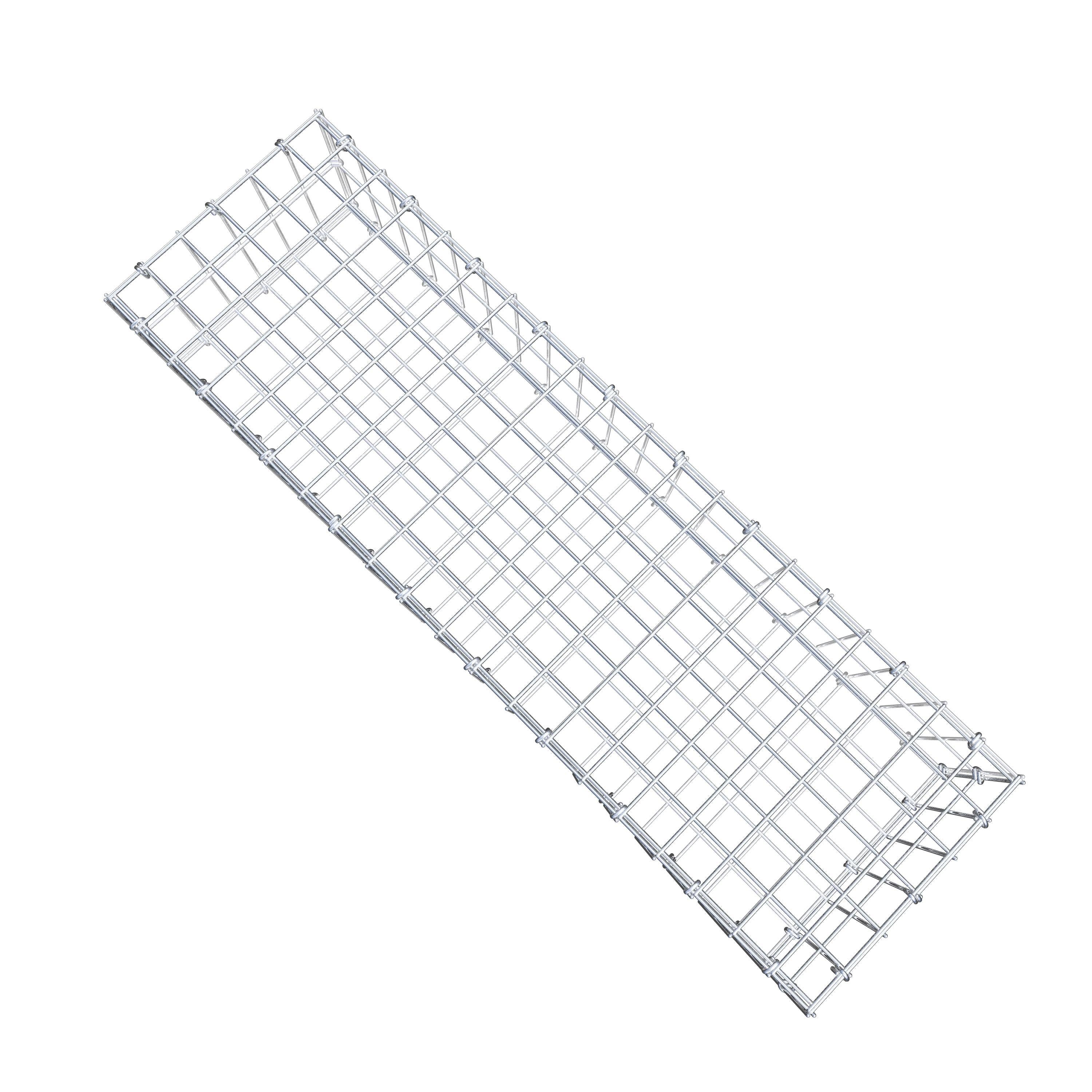 Gabion 100 cm x 20 cm x 30 cm (L x H x D), maskestørrelse 5 cm x 10 cm, C-ring