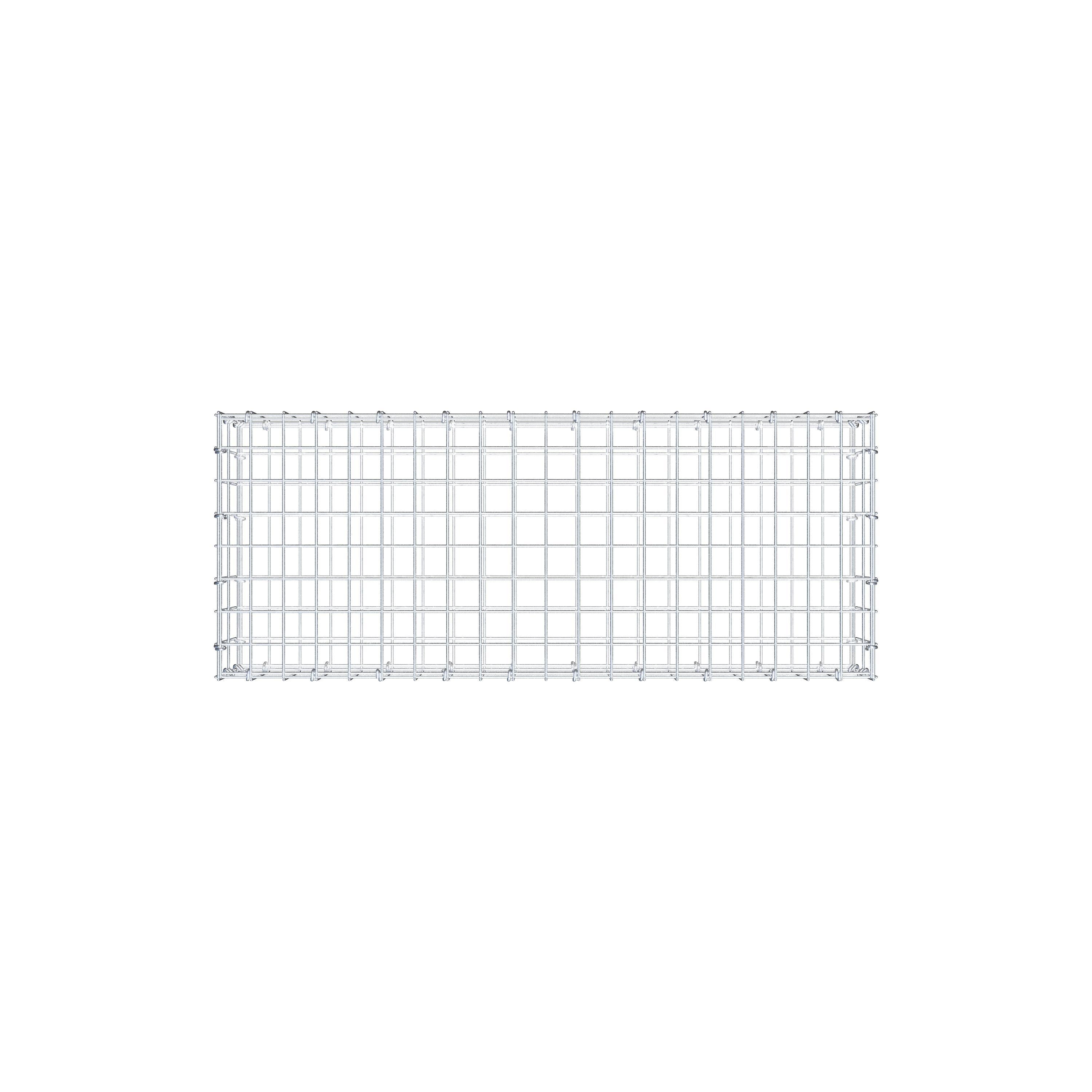 Gabion 100 cm x 20 cm x 40 cm (L x H x D), mesh size 5 cm x 10 cm, C-ring