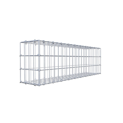 Gabião 100 cm x 30 cm x 20 cm (C x A x P), malhagem 5 cm x 10 cm, anel C