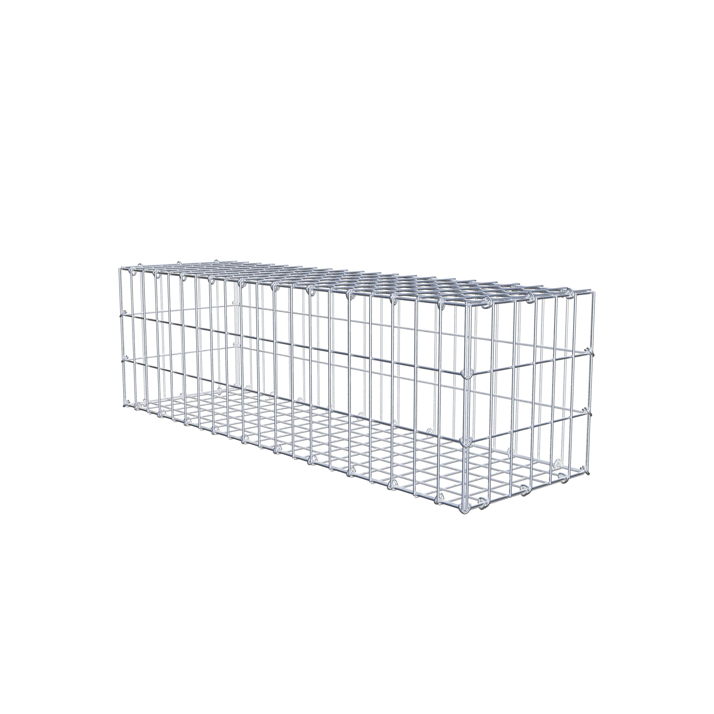 Gabion 100 cm x 30 cm x 30 cm (L x H x D), maskestørrelse 5 cm x 10 cm, C-ring